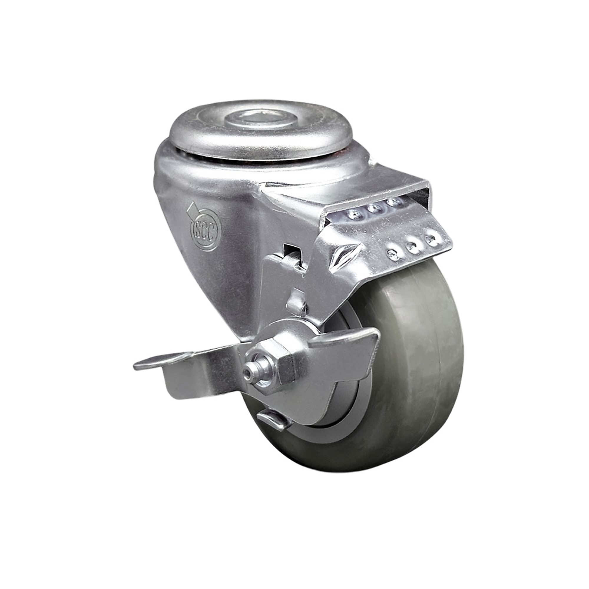 Service Caster, 3 1/2Inch x 1 1/4Inch Stem Caster, Wheel Diameter 3.5 in, Caster Type Swivel, Package (qty.) 1, Model SCC-BH20S3514-PPUB-TLB