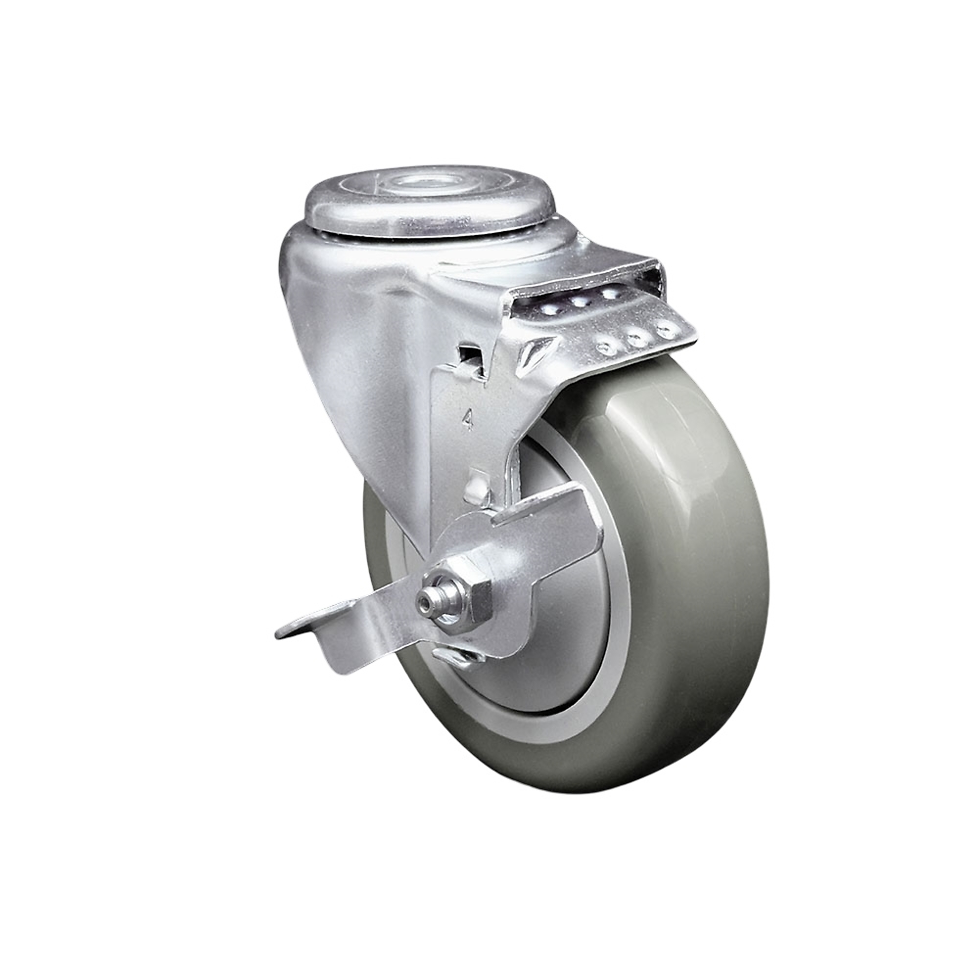 Service Caster, 4Inch x 1 1/4Inch Stem Caster, Wheel Diameter 4 in, Caster Type Swivel, Package (qty.) 1, Model SCC-BH20S414-PPUB-TLB