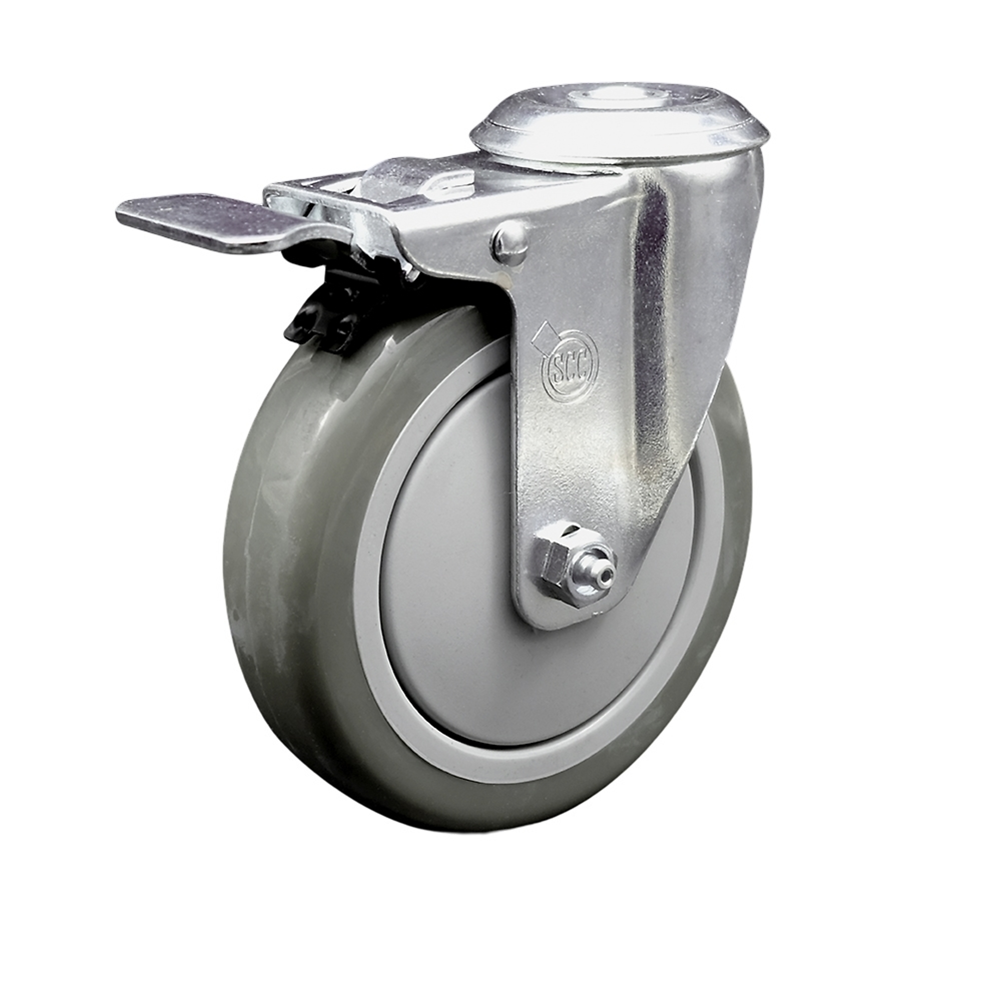 Service Caster, 5Inch x 1 1/4Inch Stem Caster, Wheel Diameter 5 in, Caster Type Swivel, Package (qty.) 1, Model SCC-BHTTL20S514-PPUB