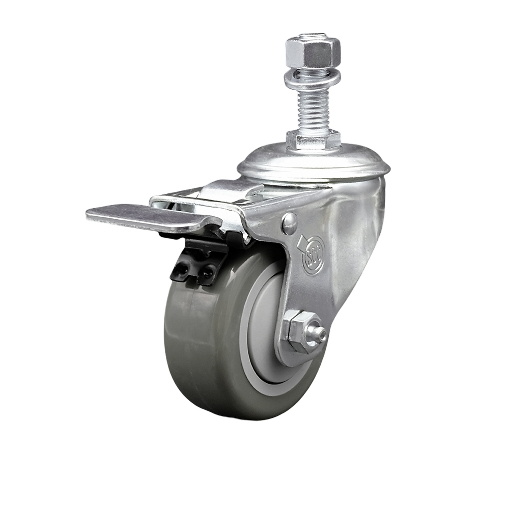 Service Caster, 3Inch x 1 1/4Inch Stem Caster, Wheel Diameter 3 in, Caster Type Swivel, Package (qty.) 1, Model SCC-TSTTL20S314-PPUB-121315