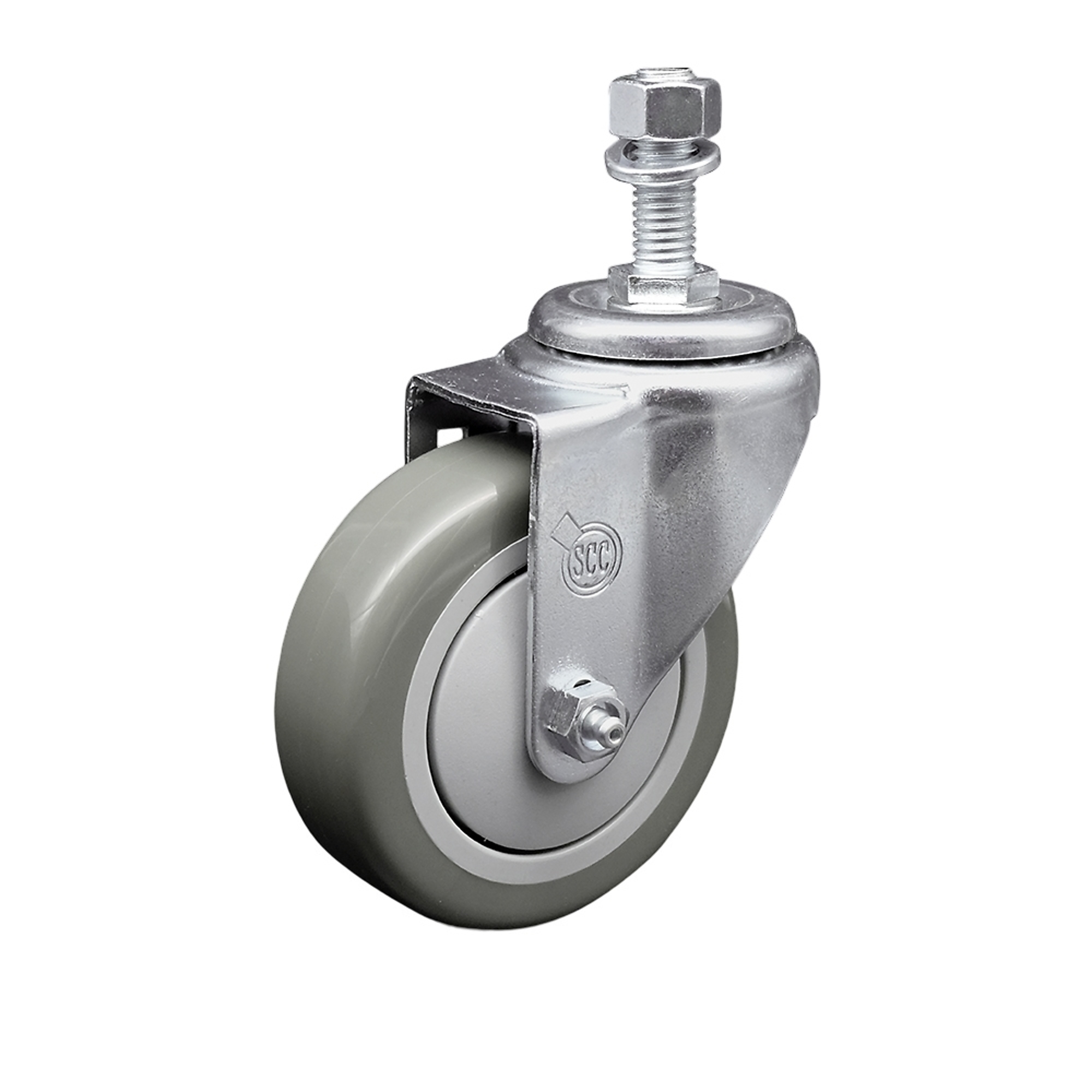 Service Caster, 4Inch x 1 1/4Inch Stem Caster, Wheel Diameter 4 in, Caster Type Swivel, Package (qty.) 1, Model SCC-TS20S414-PPUB-121315