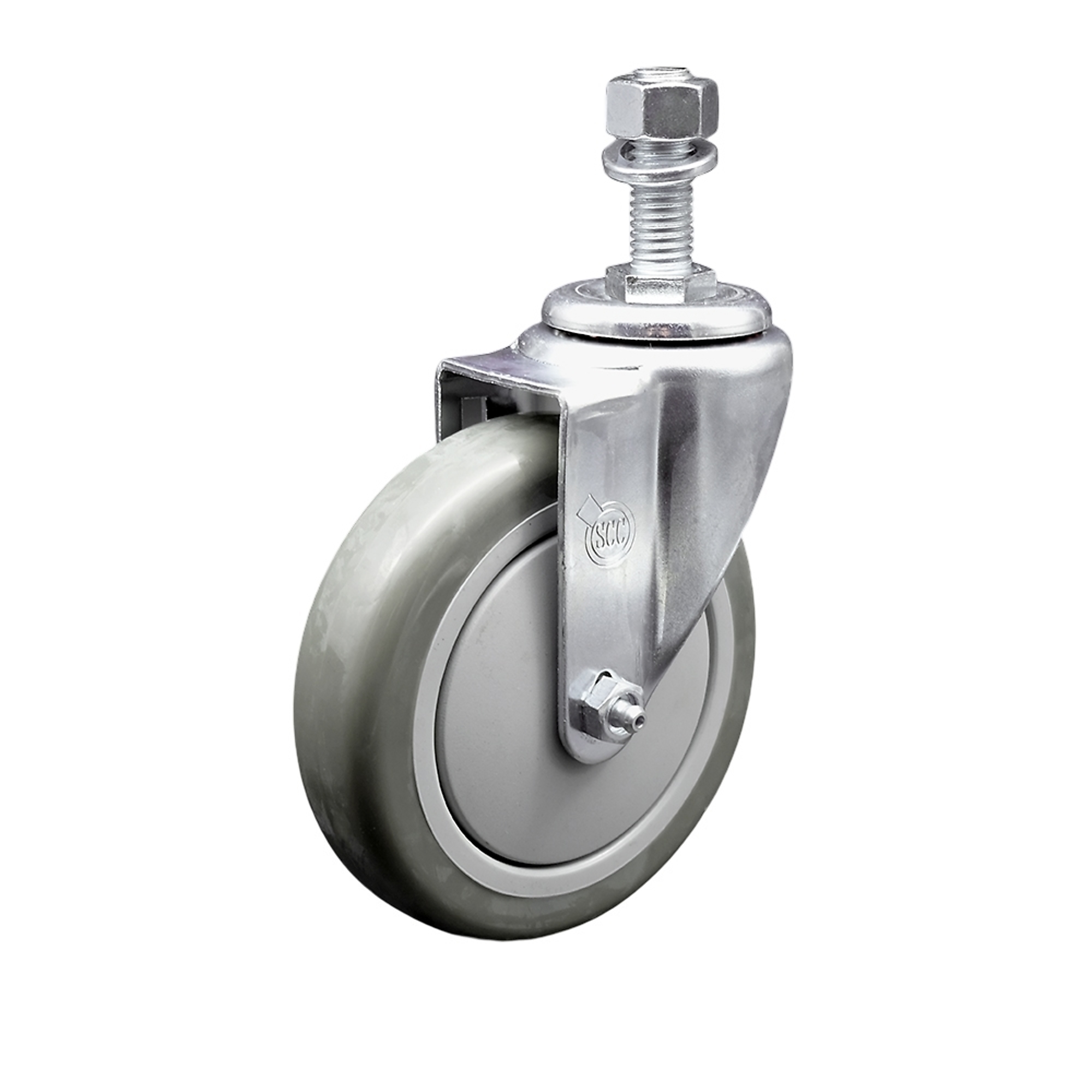 Service Caster, 5Inch x 1 1/4Inch Stem Caster, Wheel Diameter 5 in, Caster Type Swivel, Package (qty.) 1, Model SCC-SSTS20S514-PPUB-121315