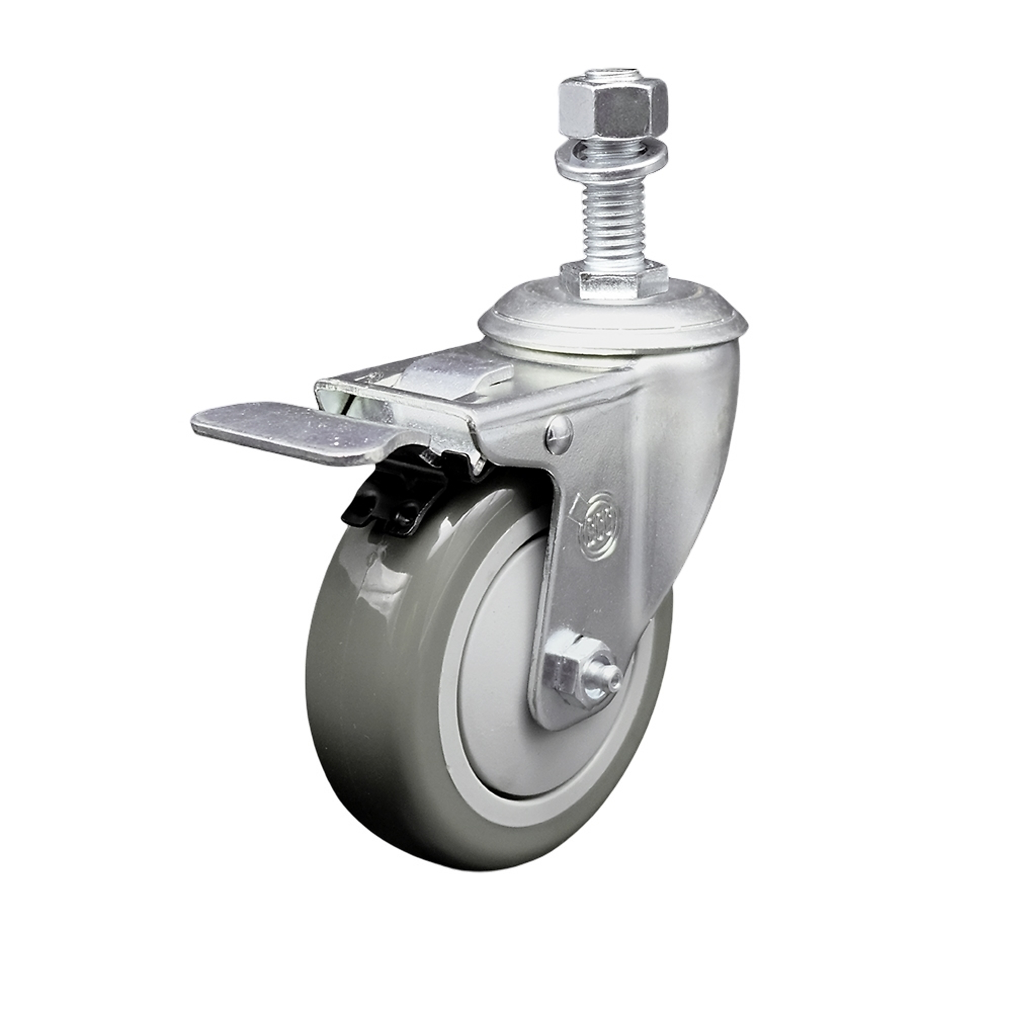 Service Caster, 4Inch x 1 1/4Inch Stem Caster, Wheel Diameter 4 in, Caster Type Swivel, Package (qty.) 1, Model SCC-TSTTL20S414-PPUB-121315