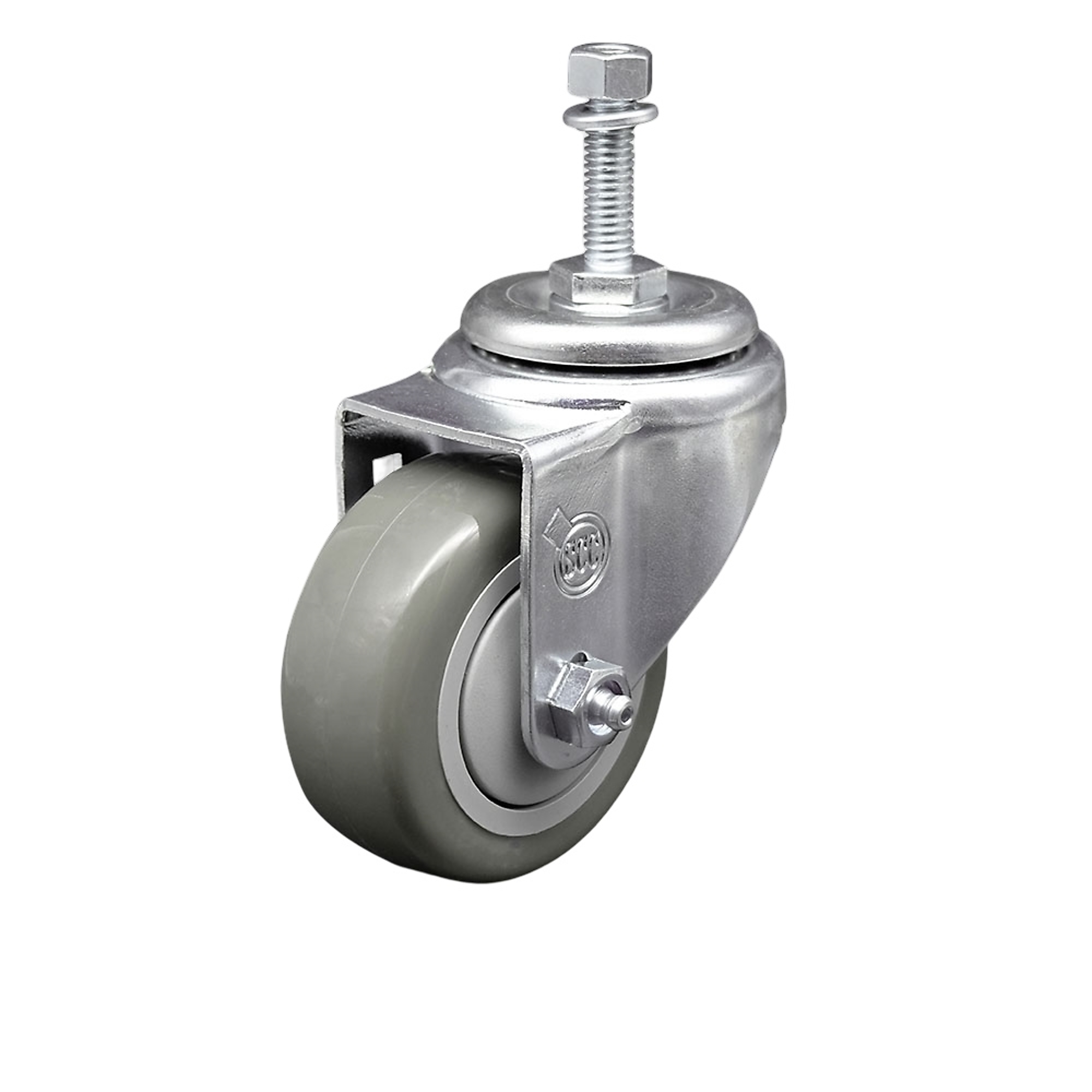 Service Caster, 3Inch x 1 1/4Inch Stem Caster, Wheel Diameter 3 in, Caster Type Swivel, Package (qty.) 1, Model SCC-SSTS20S314-PPUB-381615