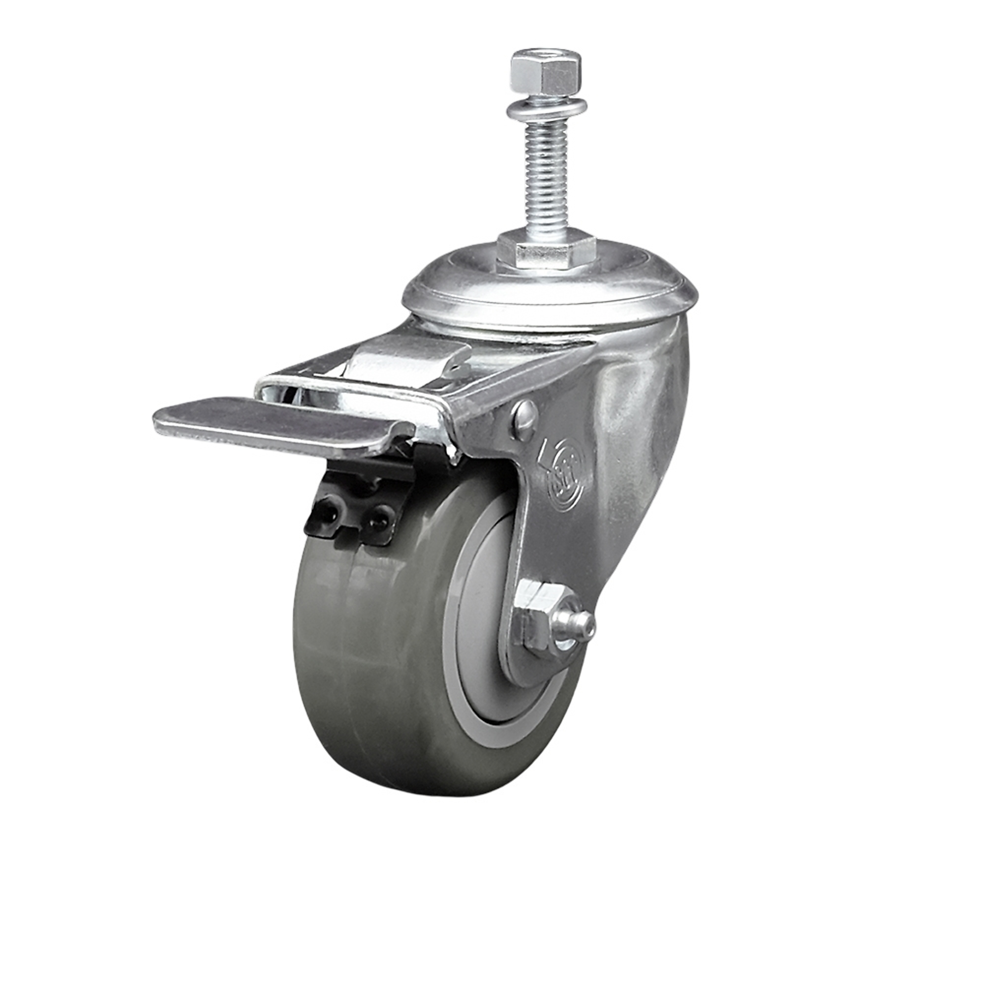 Service Caster, 3Inch x 1 1/4Inch Stem Caster, Wheel Diameter 3 in, Caster Type Swivel, Package (qty.) 1, Model SCC-TSTTL20S314-PPUB-381615