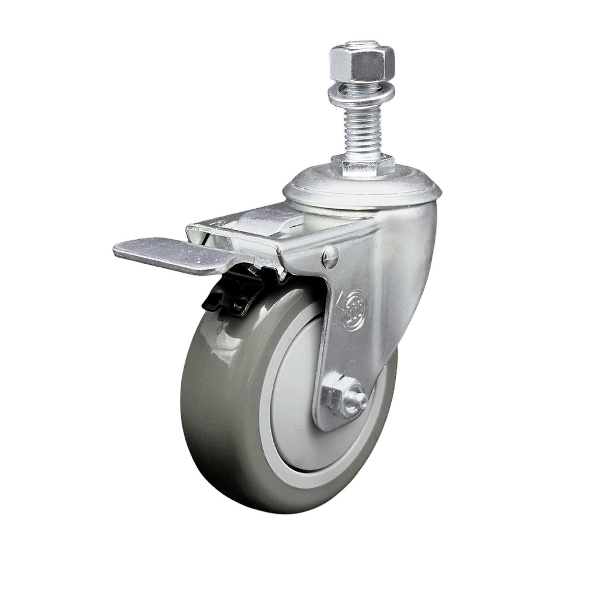 Service Caster, 4Inch x 1 1/4Inch Stem Caster, Wheel Diameter 4 in, Caster Type Swivel, Package (qty.) 1, Model SCC-SSTSTTL20S414-PPUB-121315