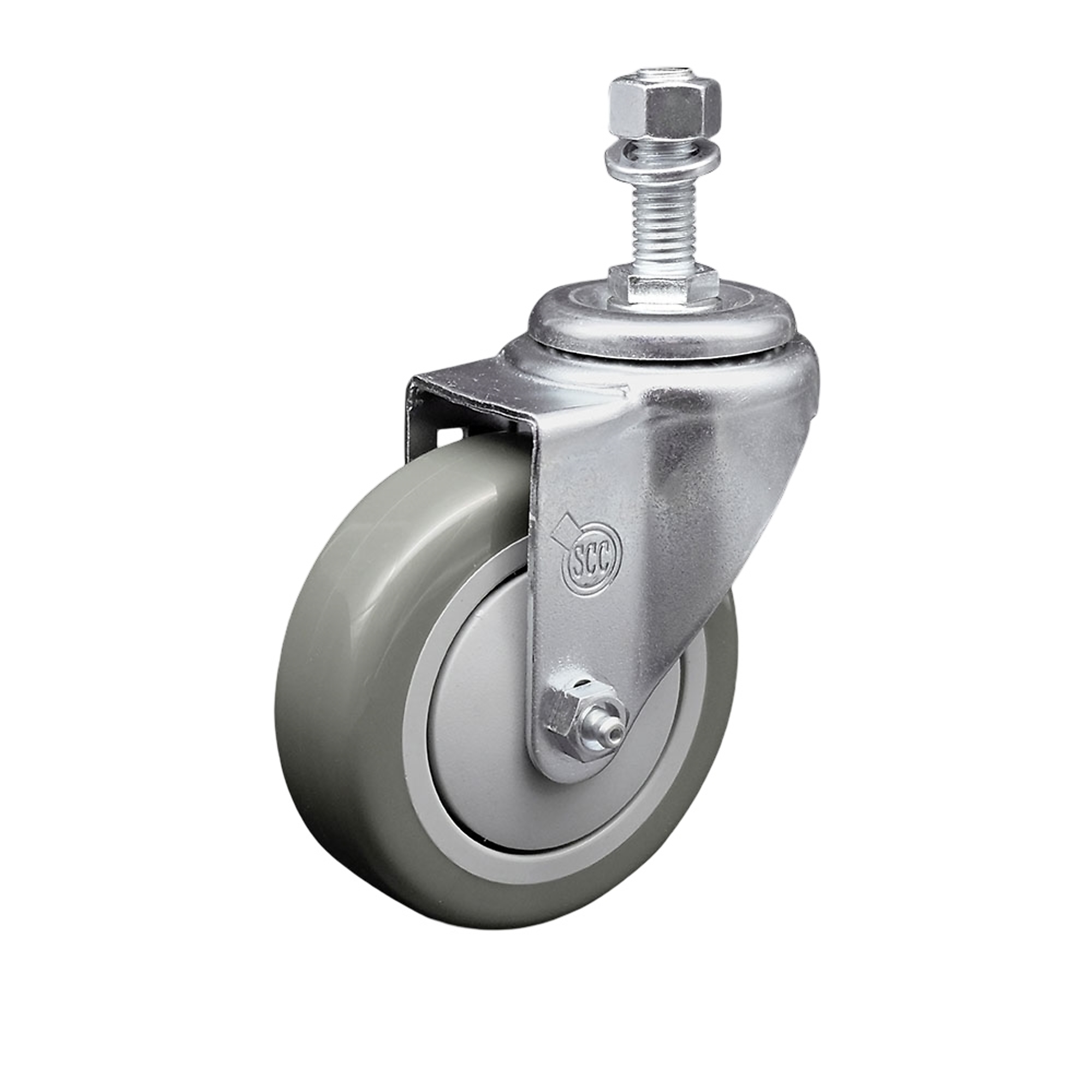 Service Caster, 4Inch x 1 1/4Inch Stem Caster, Wheel Diameter 4 in, Caster Type Swivel, Package (qty.) 1, Model SCC-SSTS20S414-PPUB-121315