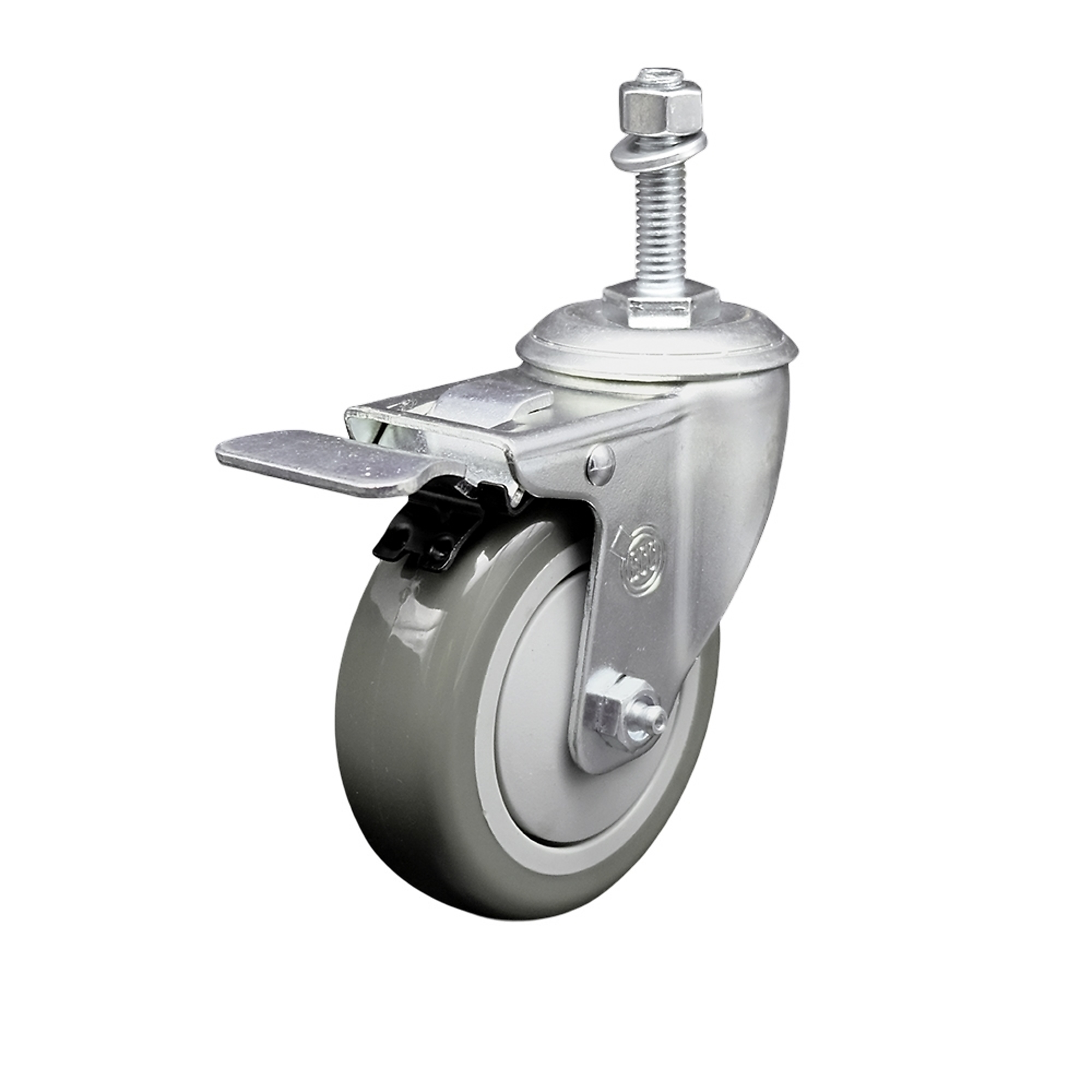 Service Caster, 4Inch x 1 1/4Inch Stem Caster, Wheel Diameter 4 in, Caster Type Swivel, Package (qty.) 1, Model SCC-TSTTL20S414-PPUB-381615