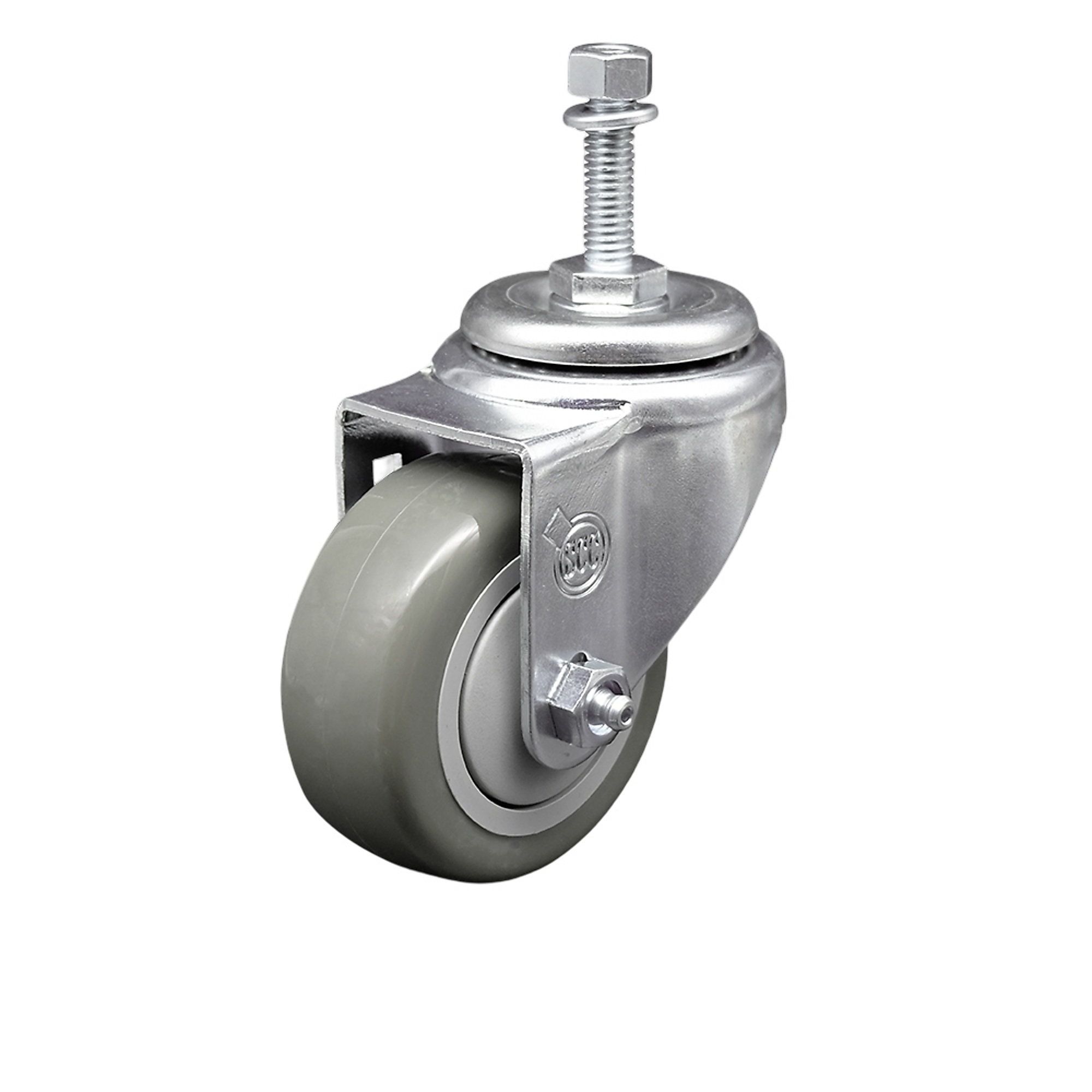 Service Caster, 3 1/2Inch x 1 1/4Inch Stem Caster, Wheel Diameter 3.5 in, Caster Type Swivel, Package (qty.) 1, Model SCC-TS20S3514-PPUB-381615