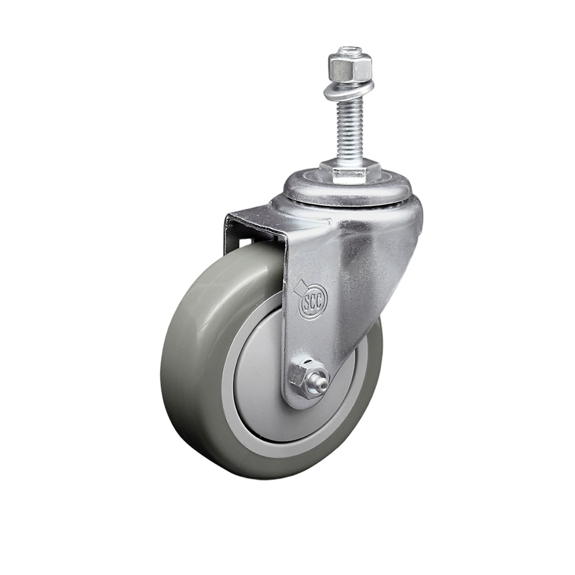 Service Caster, 4Inch x 1 1/4Inch Stem Caster, Wheel Diameter 4 in, Caster Type Swivel, Package (qty.) 1, Model SCC-TS20S414-PPUB-M1015