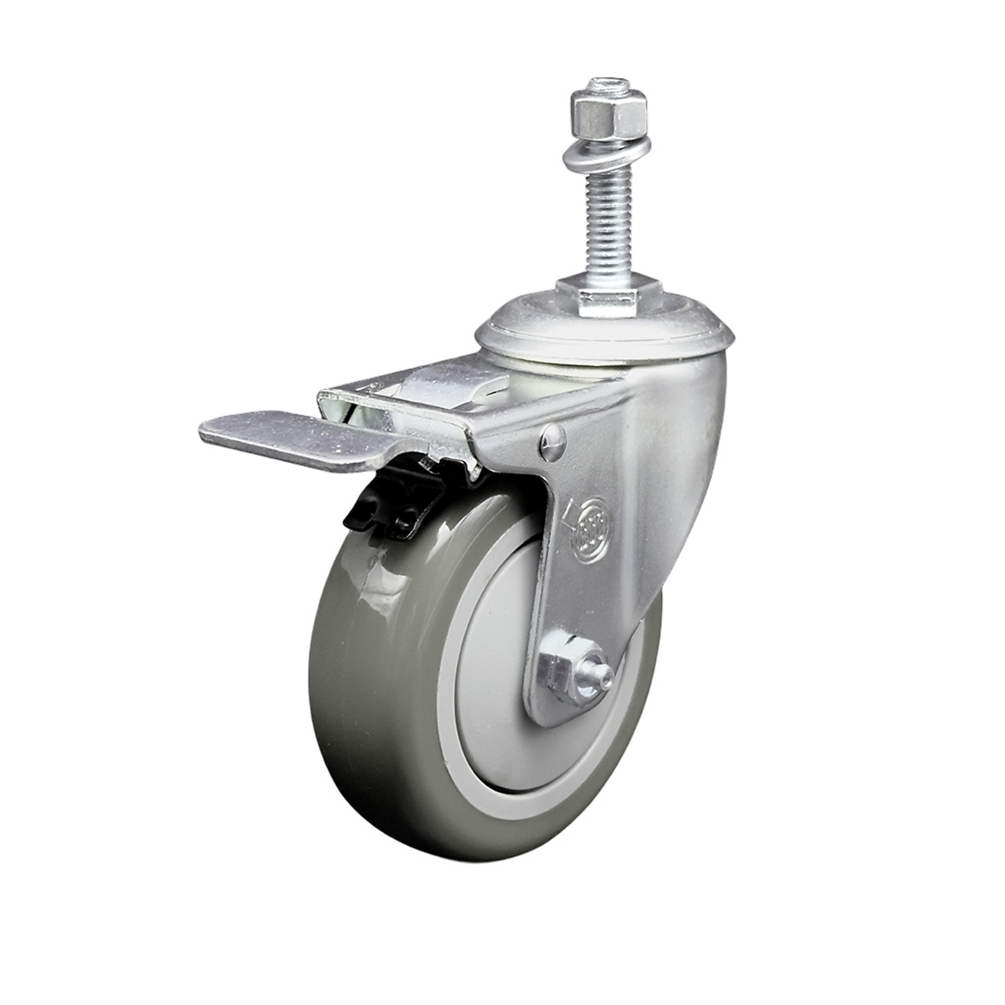 Service Caster, 4Inch x 1 1/4Inch Stem Caster, Wheel Diameter 4 in, Caster Type Swivel, Package (qty.) 1, Model SCC-TSTTL20S414-PPUB-M1015