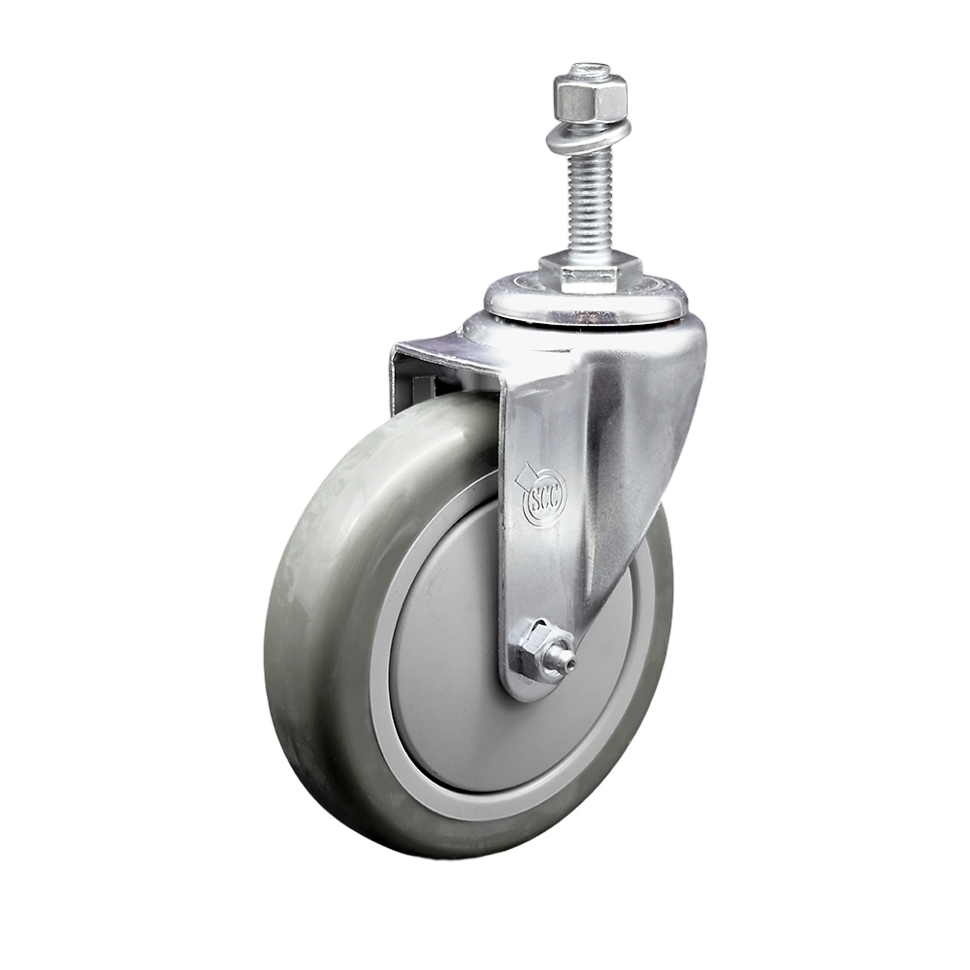 Service Caster, 4Inch x 1 1/4Inch Stem Caster, Wheel Diameter 4 in, Caster Type Swivel, Package (qty.) 1, Model SCC-TS20S414-PPUB-TLB-M1015