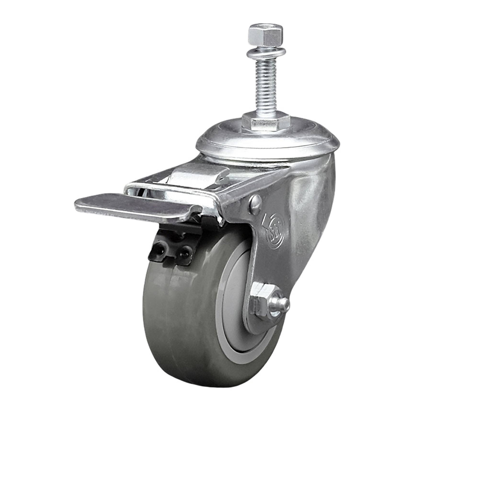 Service Caster, 3 1/2Inch x 1 1/4Inch Stem Caster, Wheel Diameter 3.5 in, Caster Type Swivel, Package (qty.) 1, Model SCC-SSTSTTL20S3514-PPUB-M1015