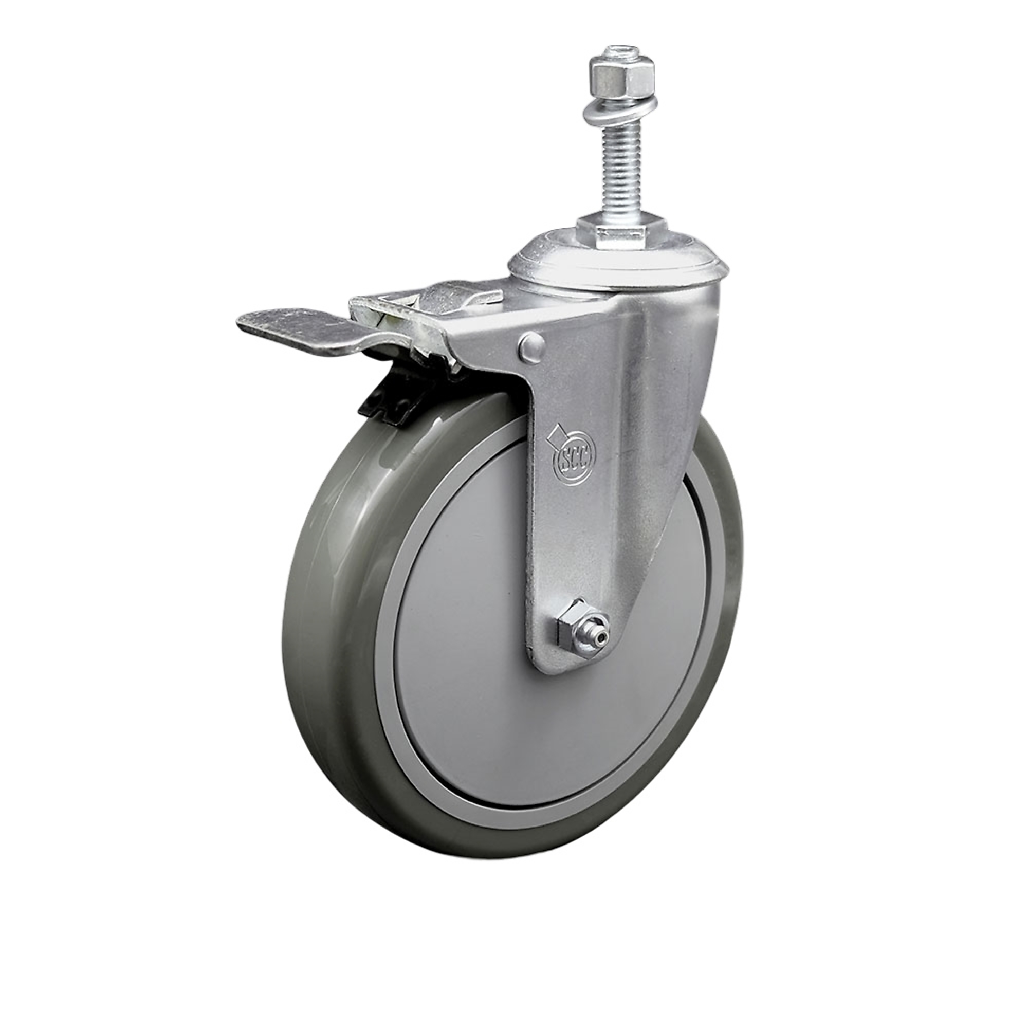 Service Caster, 6Inch x 1 1/4Inch Stem Caster, Wheel Diameter 6 in, Caster Type Swivel, Package (qty.) 1, Model SCC-TSTTL20S614-PPUB-M1015