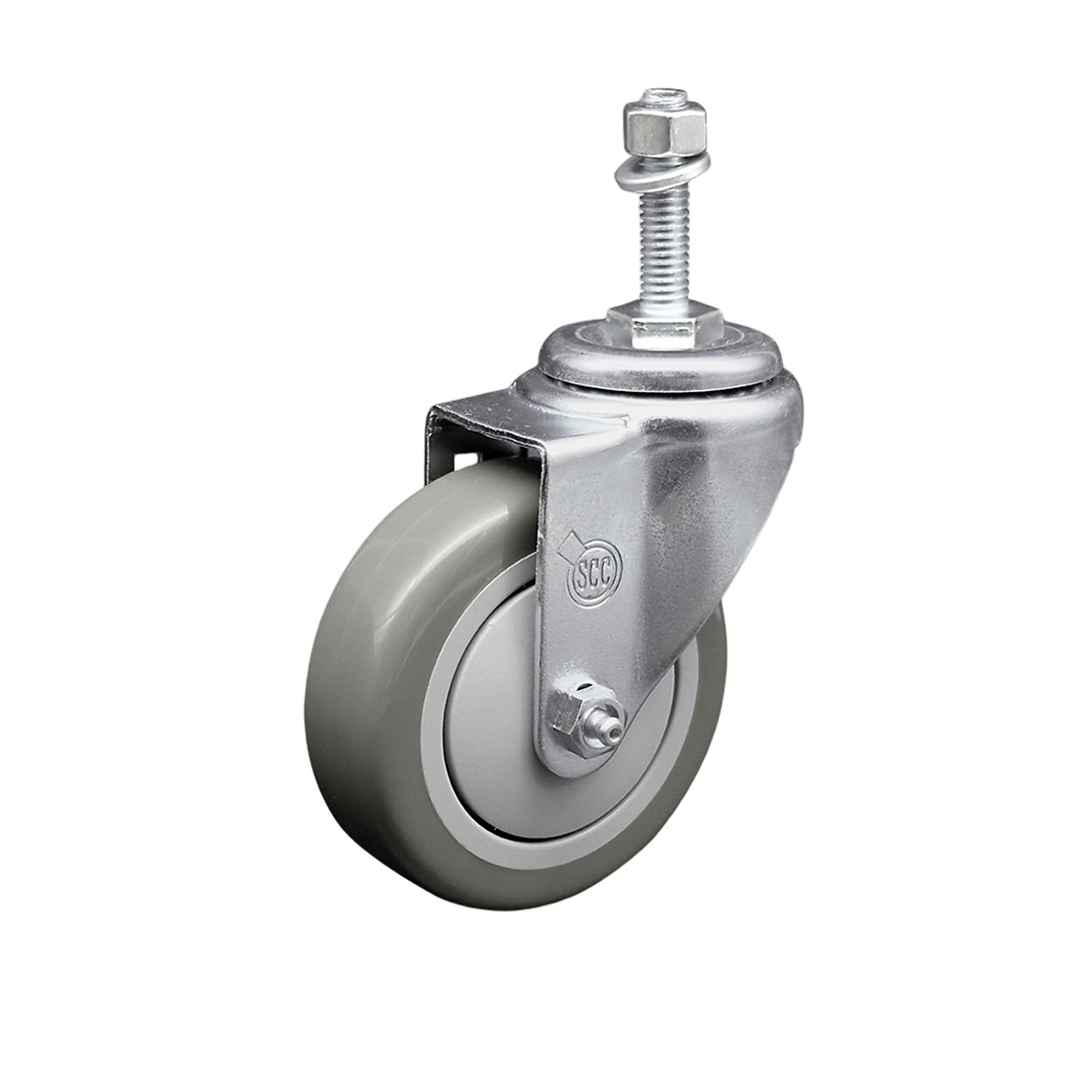 Service Caster, 4Inch x 1 1/4Inch Stem Caster, Wheel Diameter 4 in, Caster Type Swivel, Package (qty.) 1, Model SCC-SSTS20S414-PPUB-M1015