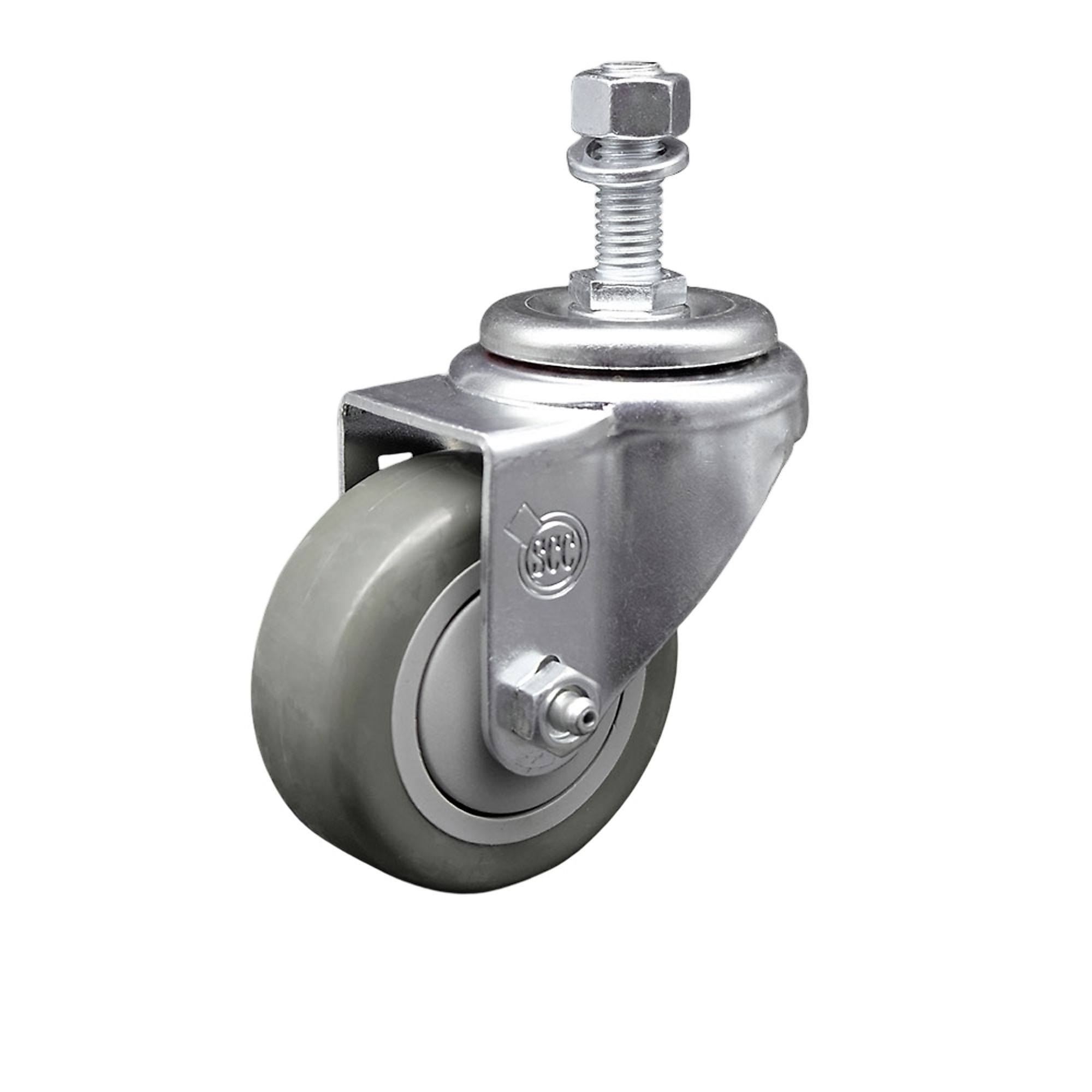 Service Caster, 3Inch x 1 1/4Inch Stem Caster, Wheel Diameter 3 in, Caster Type Swivel, Package (qty.) 1, Model SCC-SSTS20S314-PPUB-M1215