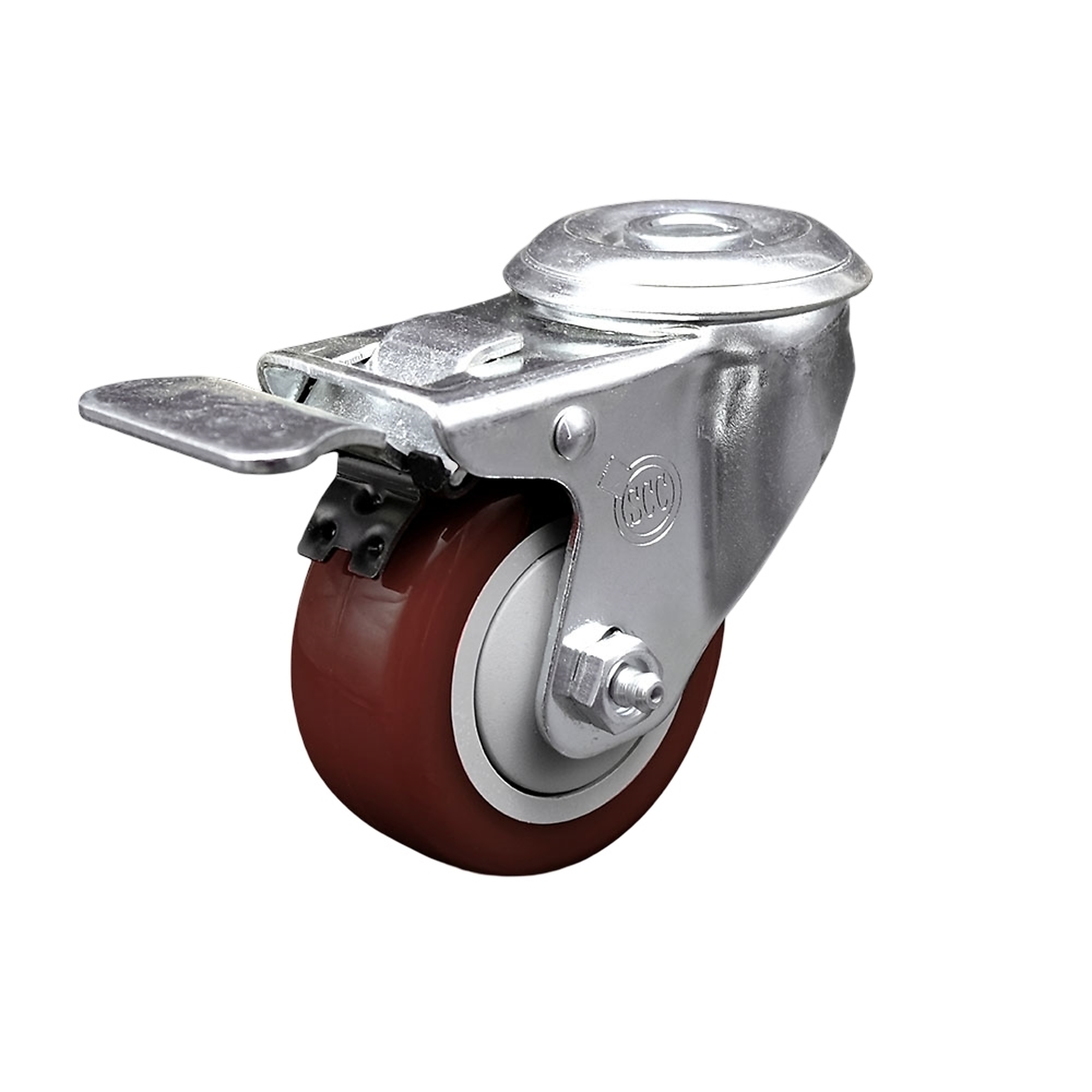 Service Caster, 3Inch x 1 1/4Inch Stem Caster, Wheel Diameter 3 in, Caster Type Swivel, Package (qty.) 1, Model SCC-BHTTL20S314-PPUB-MRN