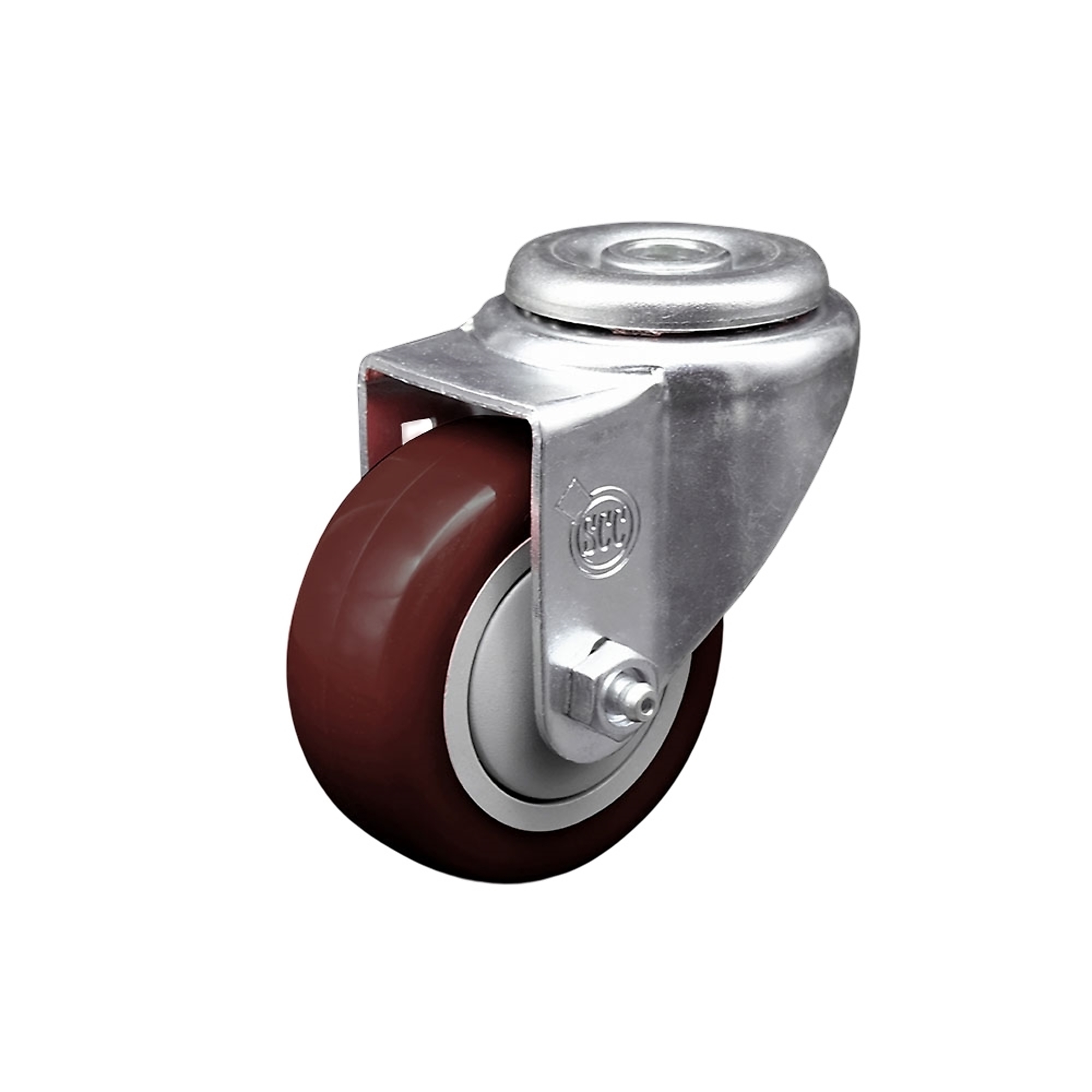 Service Caster, 3 1/2Inch x 1 1/4Inch Stem Caster, Wheel Diameter 3.5 in, Caster Type Swivel, Package (qty.) 1, Model SCC-BH20S3514-PPUB-MRN