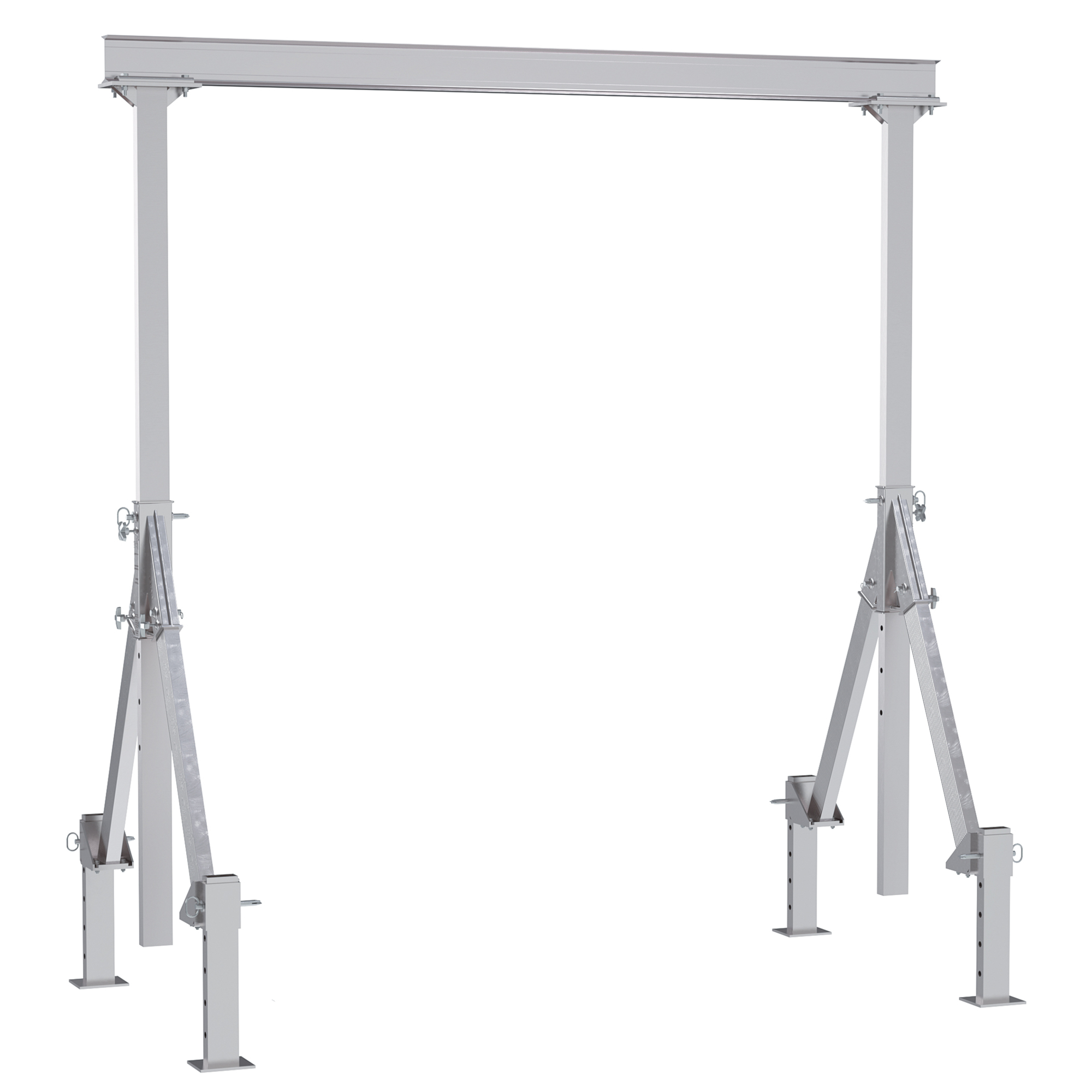 Vestil, Adjustable height aluminum crane 10ft. x 12ft., Load Capacity 2000 lb, Model AHA-2-10-12-ALO