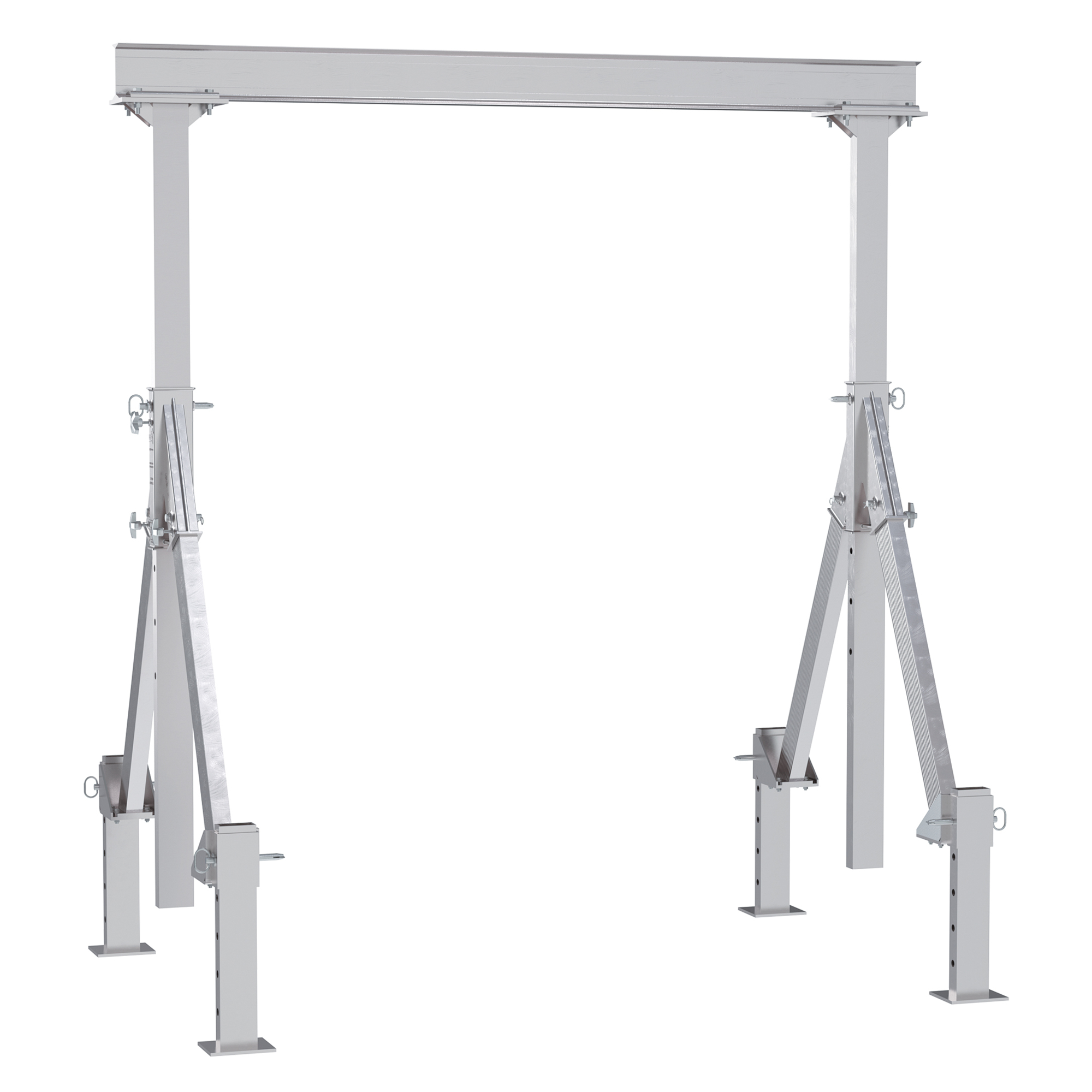 Vestil, Adjustable height aluminum crane 8ft. x 10ft., Load Capacity 2000 lb, Model AHA-2-8-10-ALO