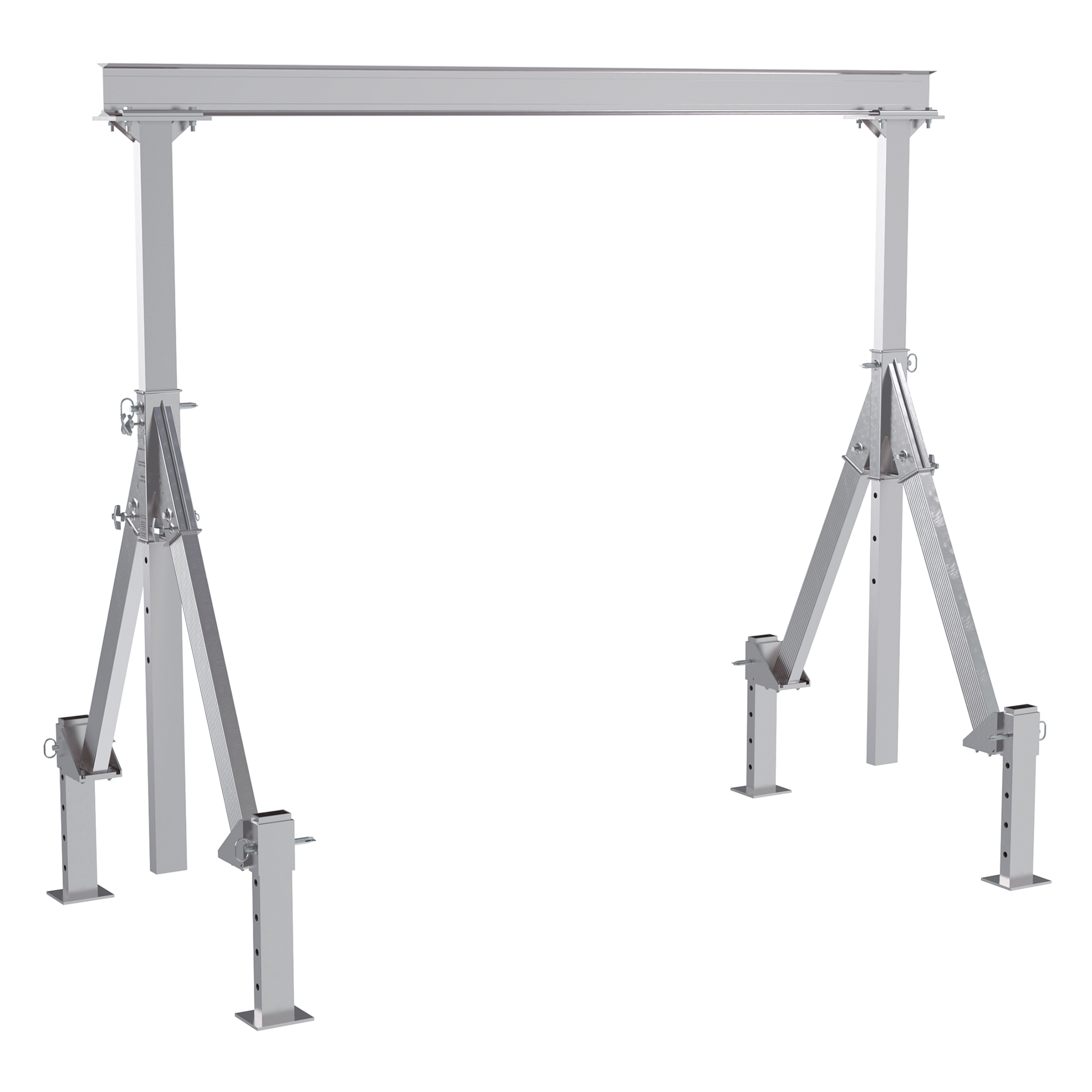 Vestil, Adjustable height aluminum crane 10ft. x 10ft., Load Capacity 2000 lb, Model AHA-2-10-10-ALO