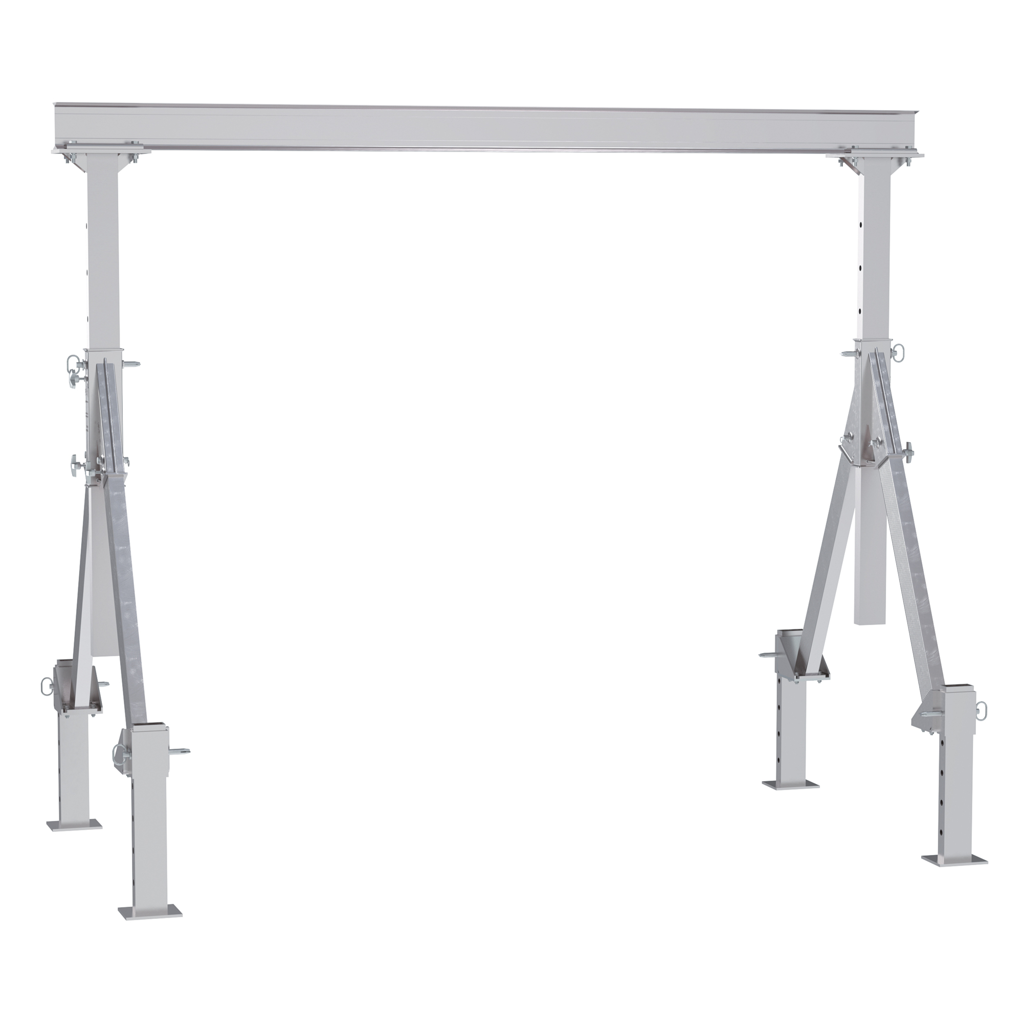 Vestil, Adjustable height aluminum crane 10ft. x 8ft., Load Capacity 2000 lb, Model AHA-2-10-8-ALO