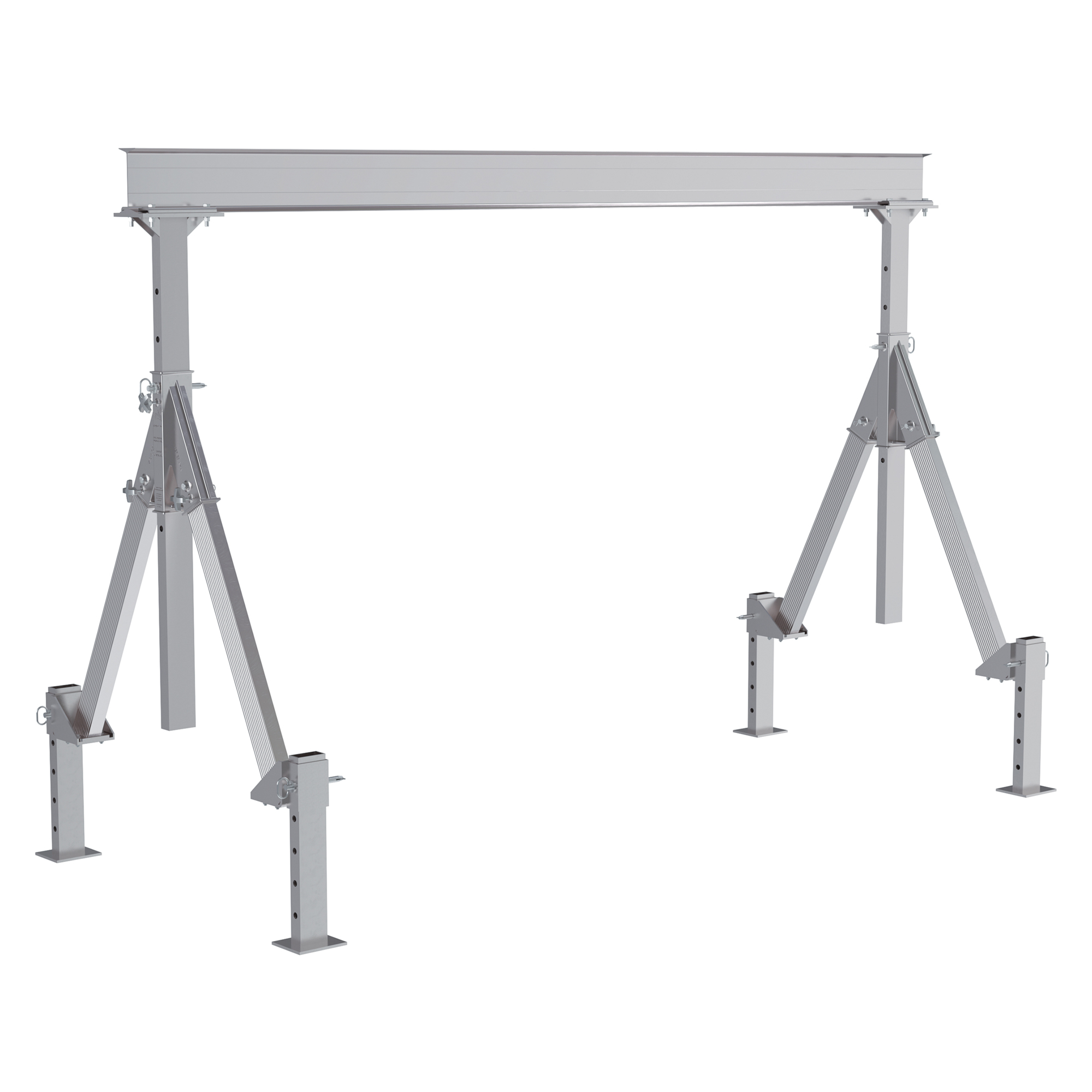 Vestil, Adjustable height aluminum crane 12ft. x 8ft., Load Capacity 2000 lb, Model AHA-2-12-8-ALO
