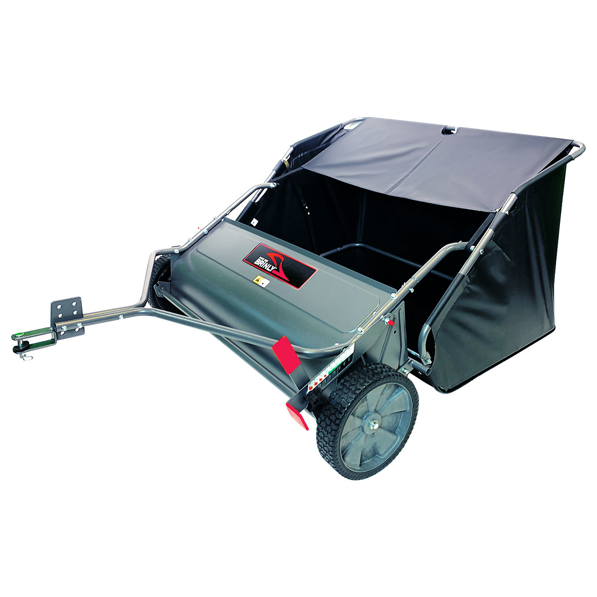 Brinly-Hardy, 42Inch Lawn Sweeper in Hammered Gunmetal, Working Width 42 in, Hopper Capacity 20 ftÂ³, Model LS2-42BH-S
