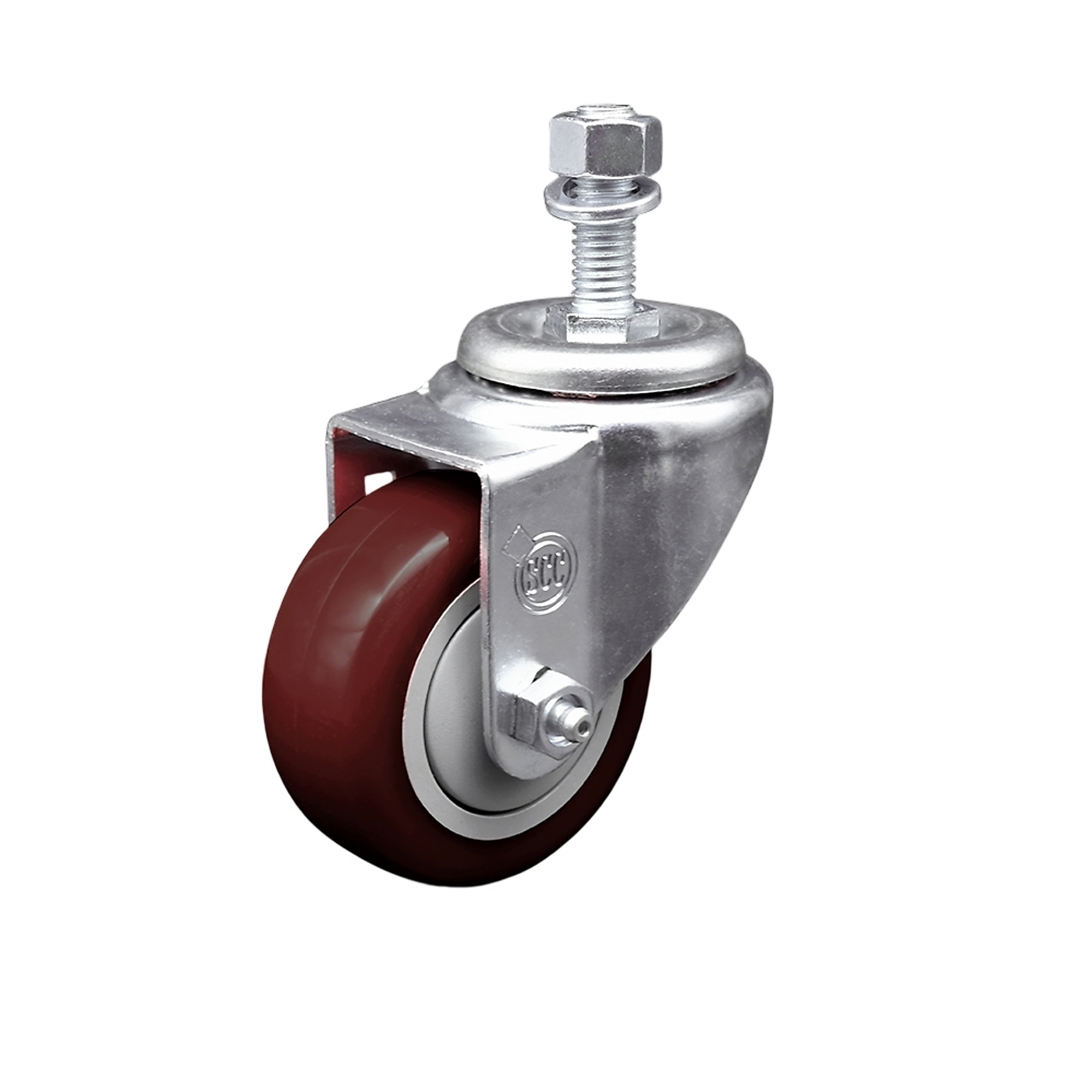 Service Caster, 3 1/2Inch x 1 1/4Inch Stem Caster, Wheel Diameter 3.5 in, Caster Type Swivel, Package (qty.) 1, Model SCC-TS20S3514-PPUB-MRN-121315