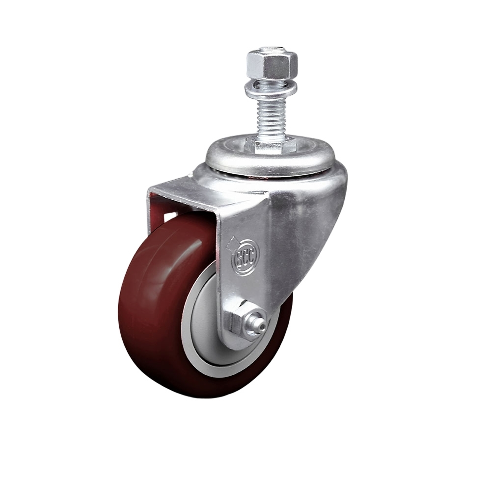 Service Caster, 3 1/2Inch x 1 1/4Inch Stem Caster, Wheel Diameter 3.5 in, Caster Type Swivel, Package (qty.) 1, Model SCC-SSTS20S3514-PPUB-MRN-121315