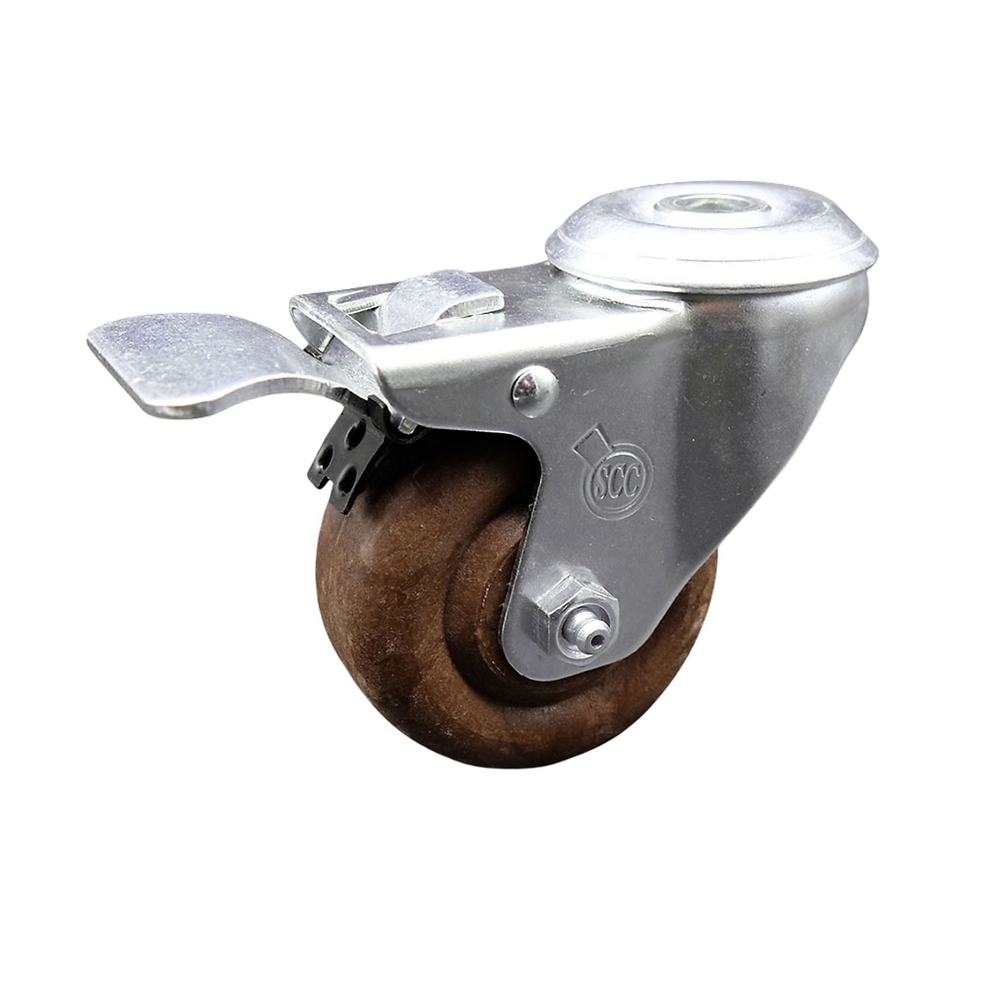 Service Caster, 3 1/2Inch x 1 1/4Inch Stem Caster, Wheel Diameter 3.5 in, Caster Type Swivel, Package (qty.) 1, Model SCC-BHTTL20S3514-GFNSHT