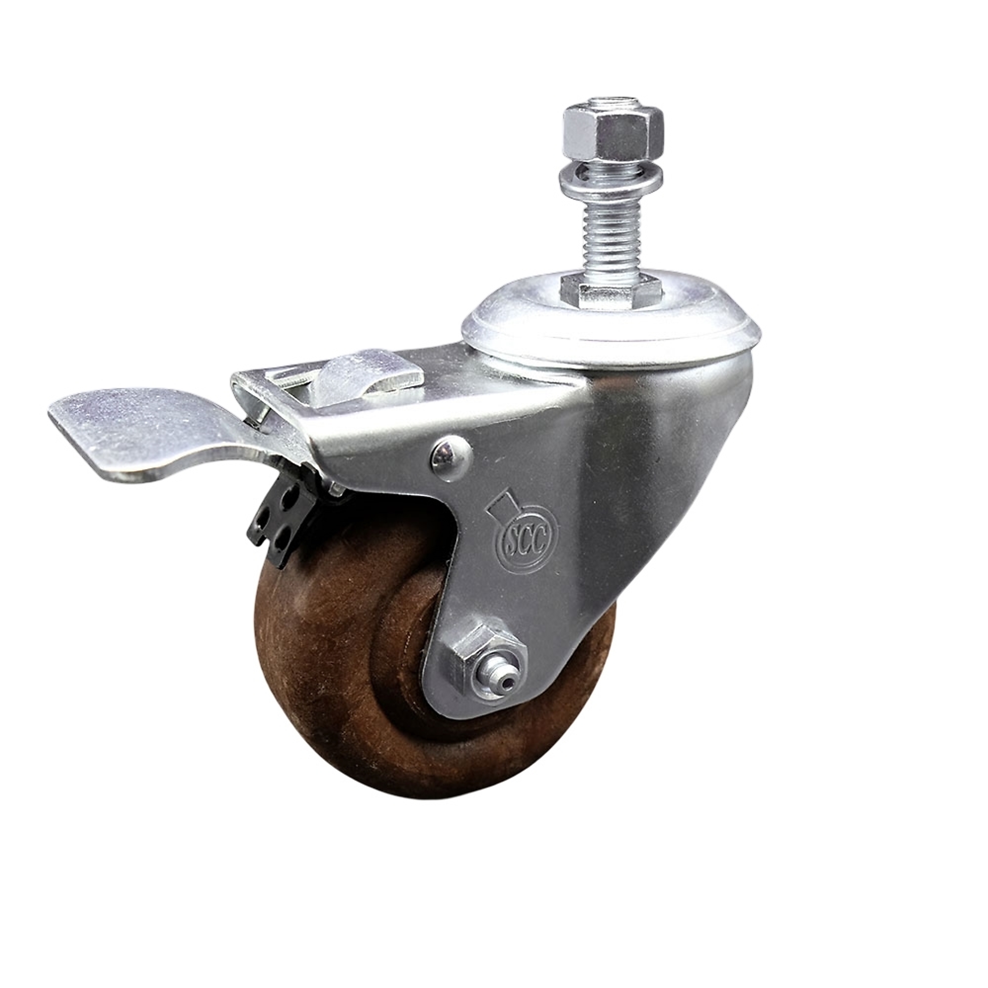 Service Caster, 3Inch x 1 1/4Inch Stem Caster, Wheel Diameter 3 in, Caster Type Swivel, Package (qty.) 1, Model SCC-TSTTL20S314-GFNSHT-121315