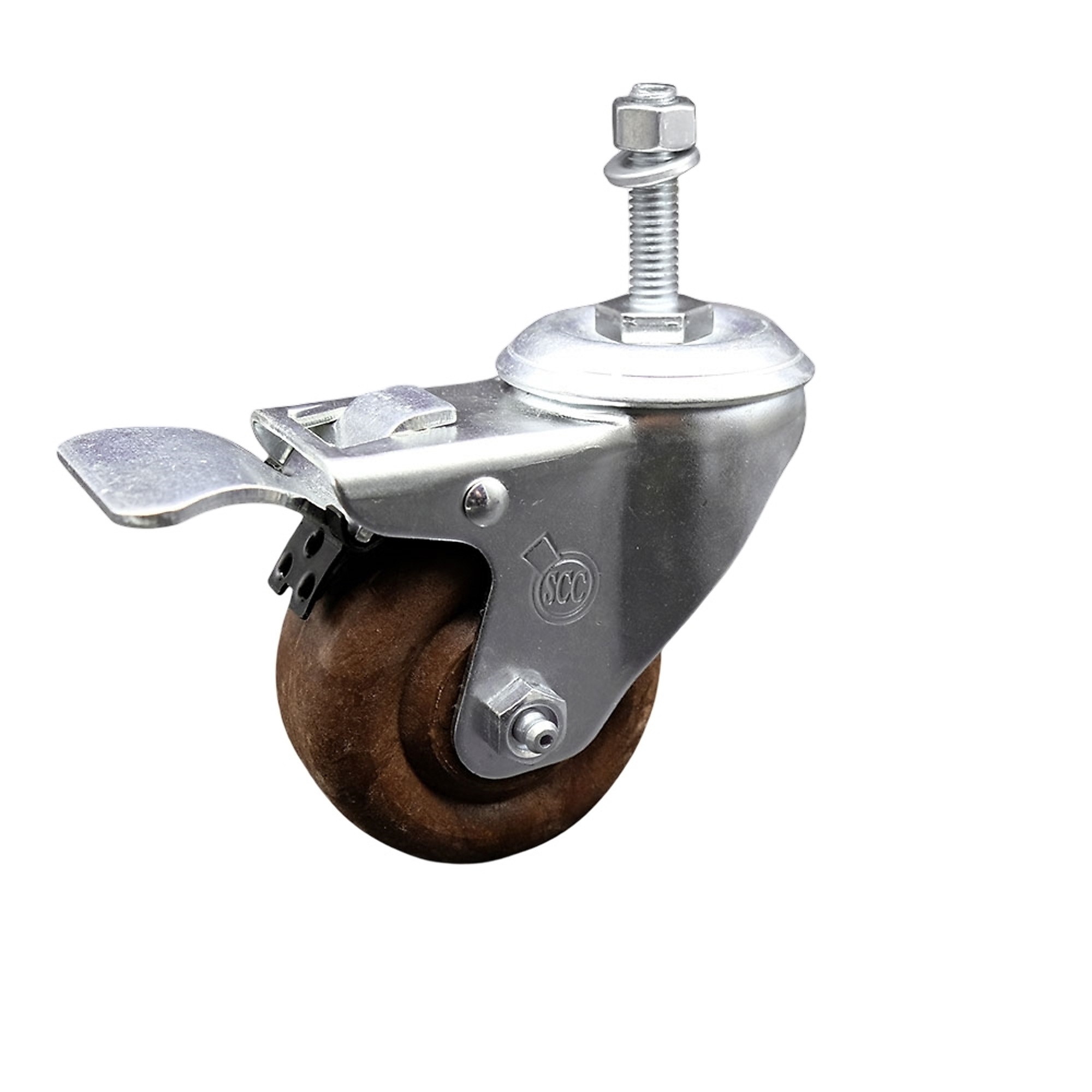 Service Caster, 3 1/2Inch x 1 1/4Inch Stem Caster, Wheel Diameter 3.5 in, Caster Type Swivel, Package (qty.) 1, Model SCC-TSTTL20S3514-GFNSHT-381615