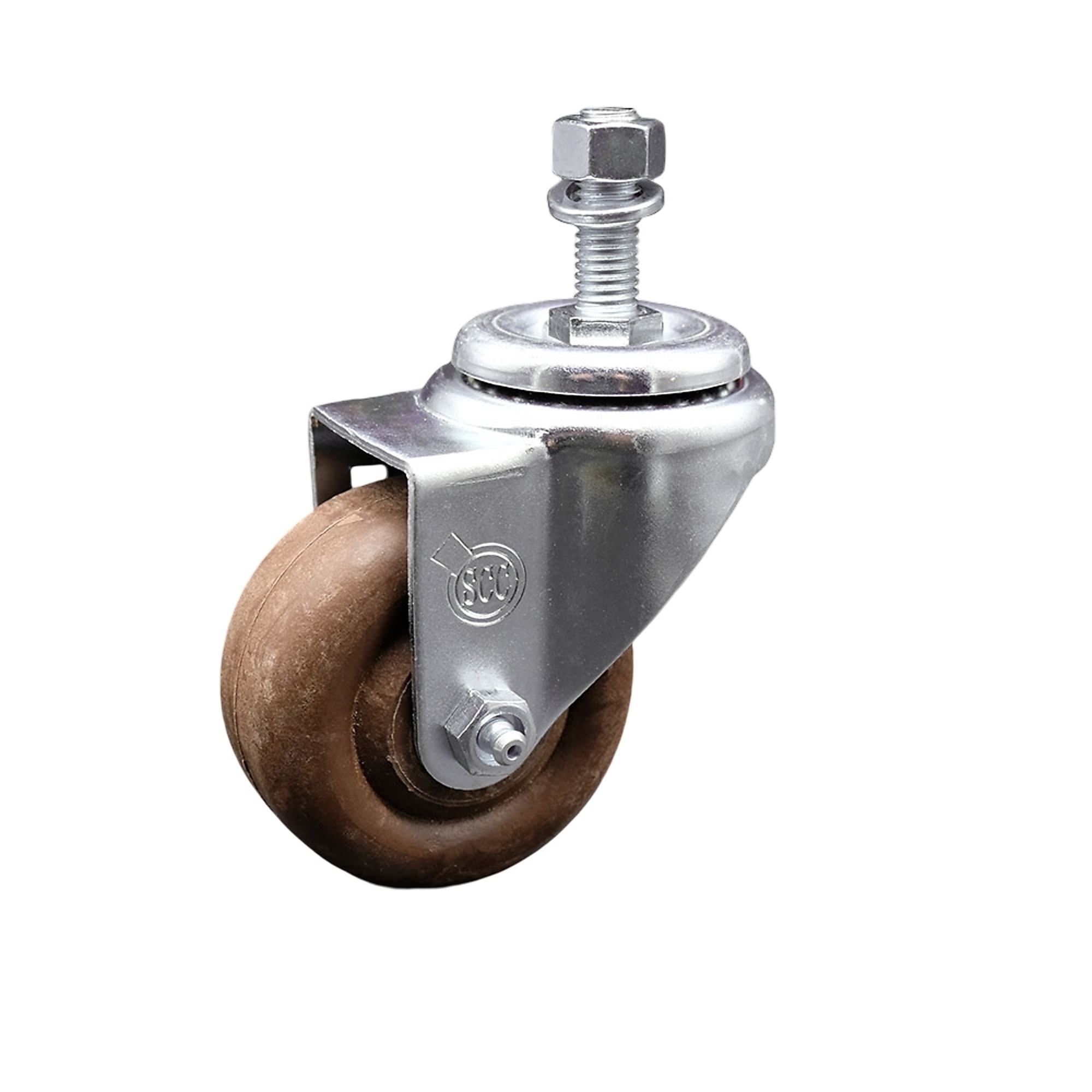 Service Caster, 3 1/2Inch x 1 1/4Inch Stem Caster, Wheel Diameter 3.5 in, Caster Type Swivel, Package (qty.) 1, Model SCC-TS20S3514-GFNSHT-121315