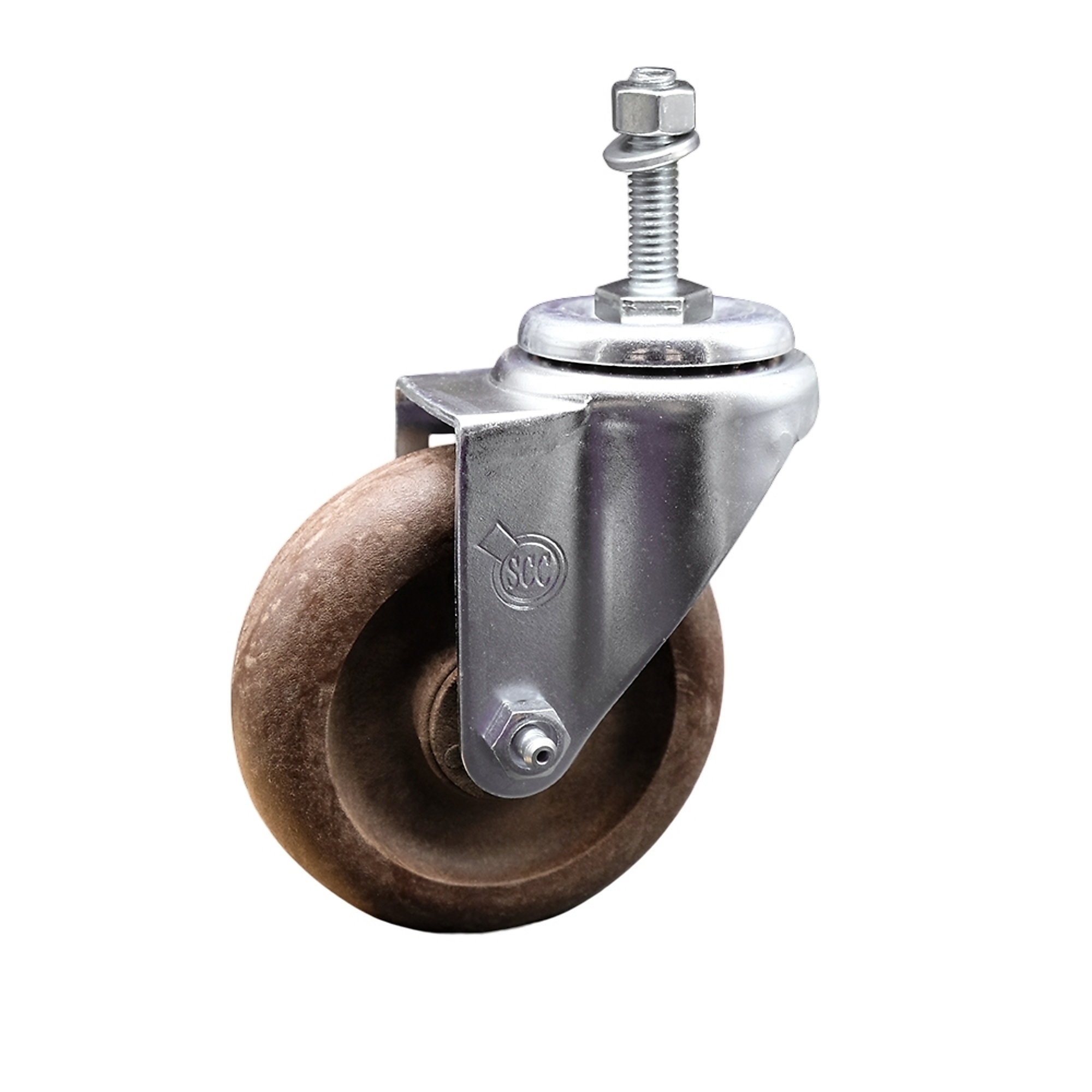 Service Caster, 4Inch x 1 1/4Inch Stem Caster, Wheel Diameter 4 in, Caster Type Swivel, Package (qty.) 1, Model SCC-TS20S414-GFNSHT-381615