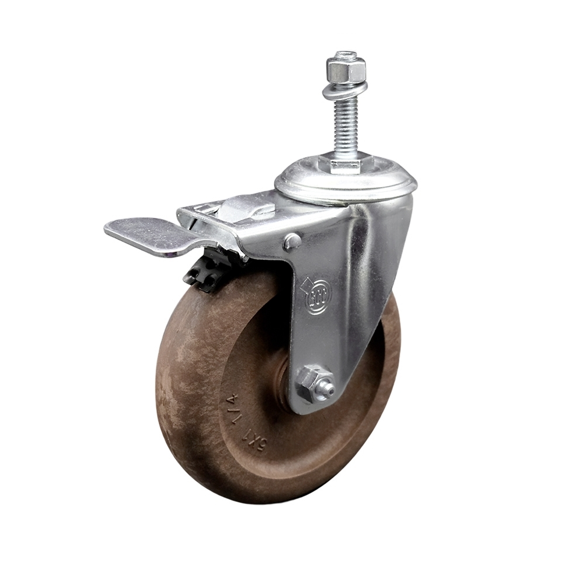 Service Caster, 5Inch x 1 1/4Inch Stem Caster, Wheel Diameter 5 in, Caster Type Swivel, Package (qty.) 1, Model SCC-TSTTL20S514-GFNSHT-381615