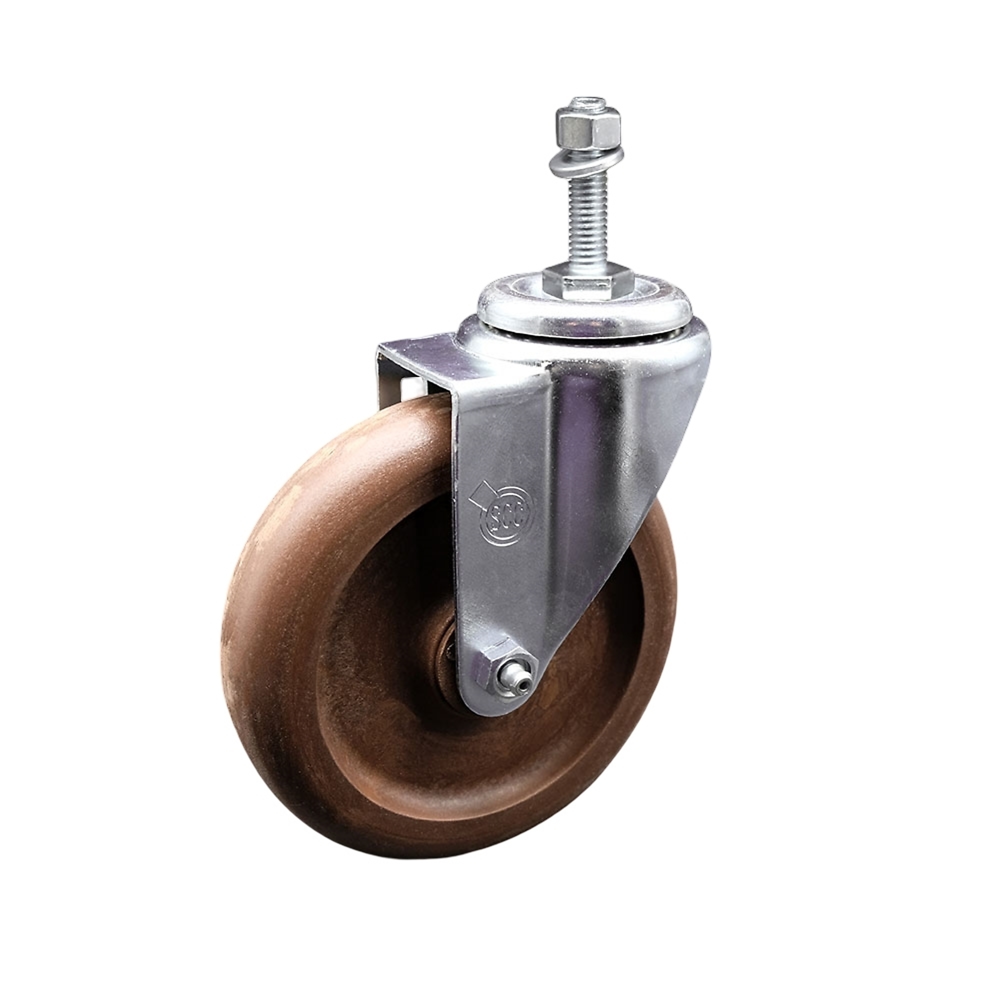 Service Caster, 5Inch x 1 1/4Inch Stem Caster, Wheel Diameter 5 in, Caster Type Swivel, Package (qty.) 1, Model SCC-TS20S514-GFNSHT-381615