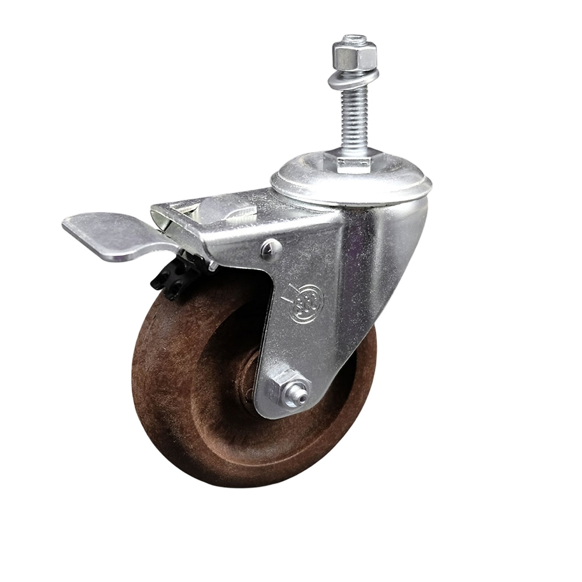 Service Caster, 4Inch x 1 1/4Inch Stem Caster, Wheel Diameter 4 in, Caster Type Swivel, Package (qty.) 1, Model SCC-TSTTL20S414-GFNSHT-381615