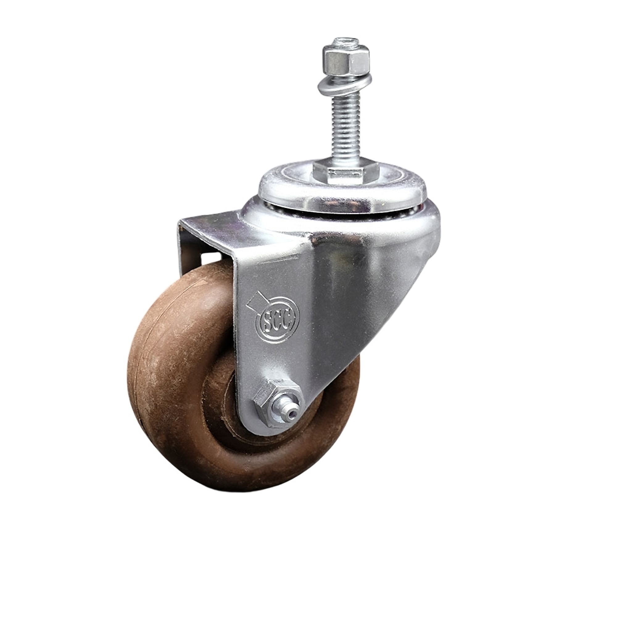 Service Caster, 3 1/2Inch x 1 1/4Inch Stem Caster, Wheel Diameter 3.5 in, Caster Type Swivel, Package (qty.) 1, Model SCC-TS20S3514-GFNSHT-M1015