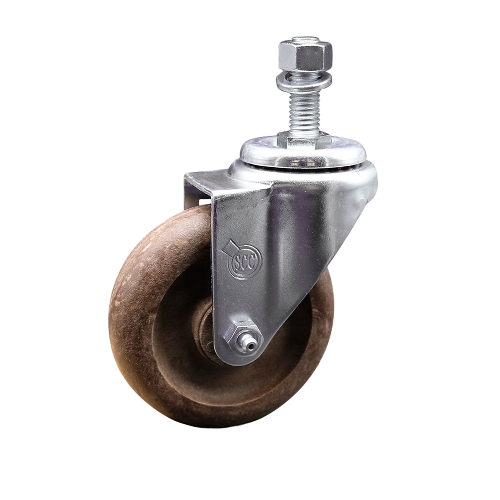 Service Caster, 4Inch x 1 1/4Inch Stem Caster, Wheel Diameter 4 in, Caster Type Swivel, Package (qty.) 1, Model SCC-TS20S414-GFNSHT-M1215