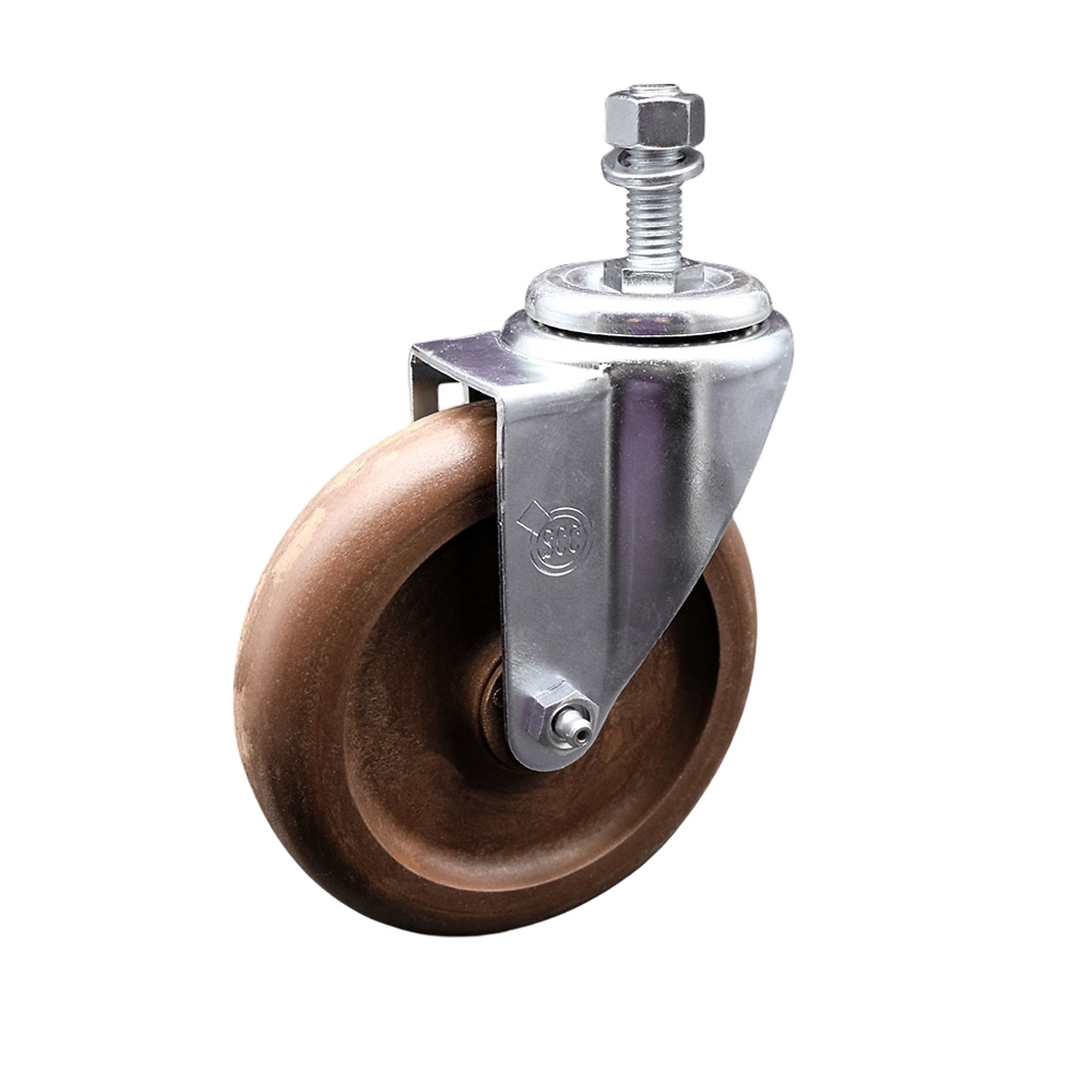 Service Caster, 5Inch x 1 1/4Inch Stem Caster, Wheel Diameter 5 in, Caster Type Swivel, Package (qty.) 1, Model SCC-TS20S514-GFNSHT-M1215