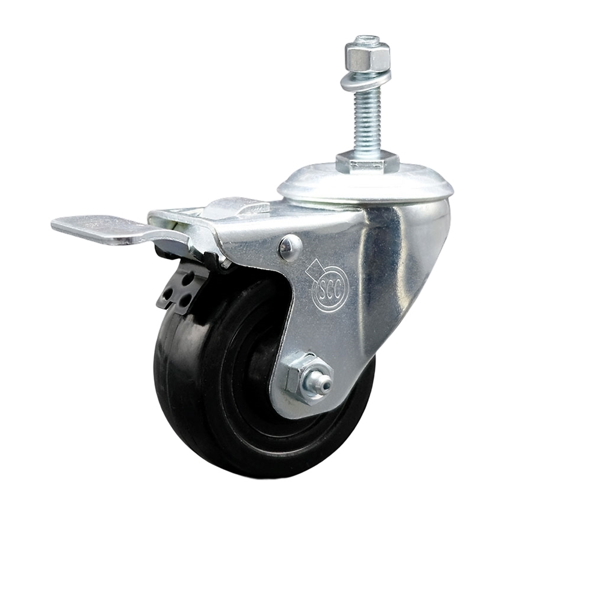 Service Caster, 3Inch x 1 1/4Inch Stem Caster, Wheel Diameter 3 in, Caster Type Swivel, Package (qty.) 1, Model SCC-TSTTL20S314-HRS-M1015