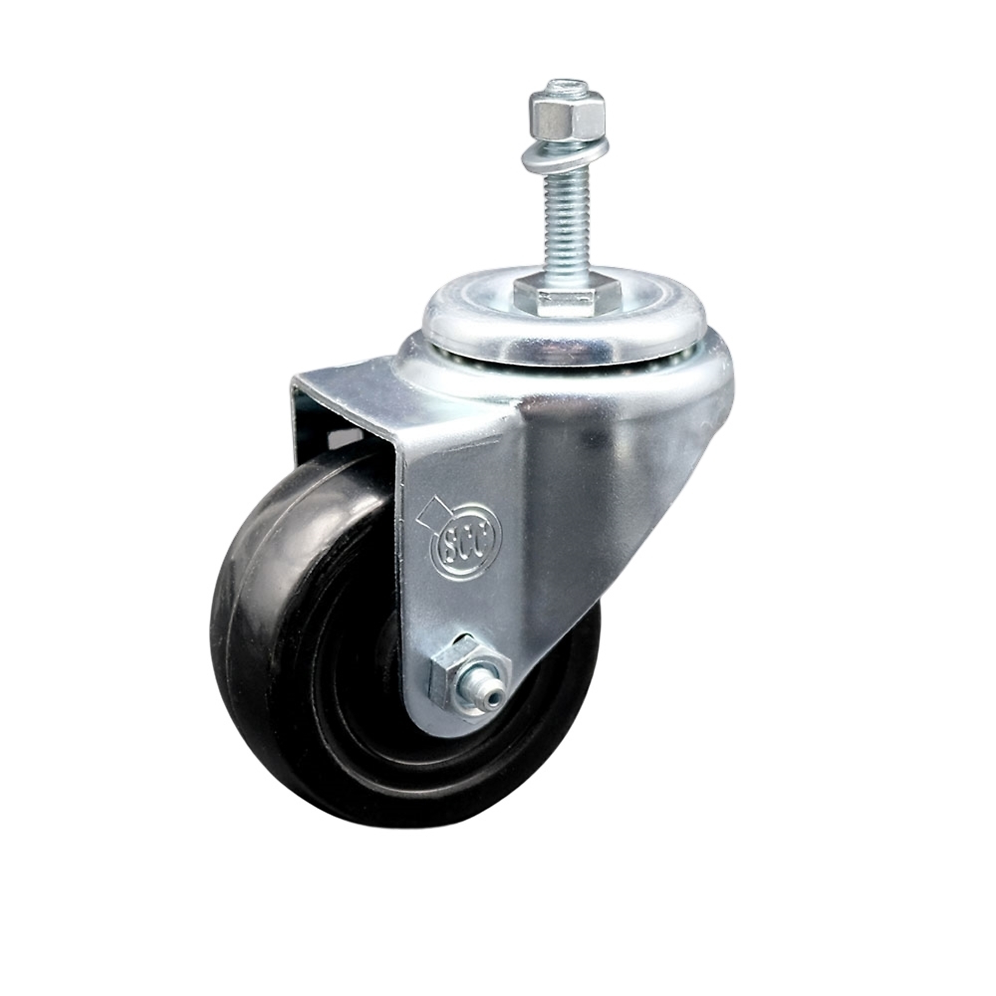 Service Caster, 3Inch x 1 1/4Inch Stem Caster, Wheel Diameter 3 in, Caster Type Swivel, Package (qty.) 1, Model SCC-SSTS20S314-HRS-M1015