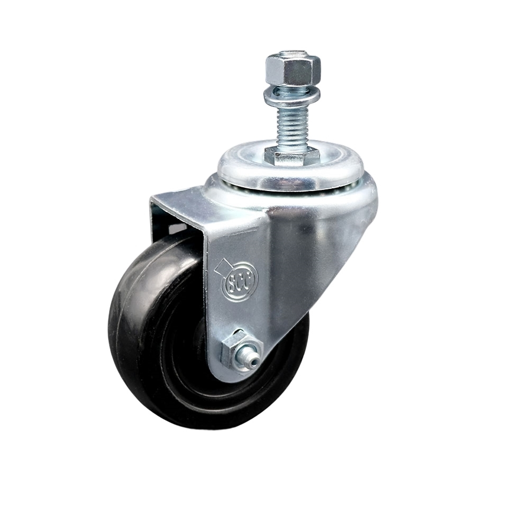 Service Caster, 3Inch x 1 1/4Inch Stem Caster, Wheel Diameter 3 in, Caster Type Swivel, Package (qty.) 1, Model SCC-SSTS20S314-HRS-121315