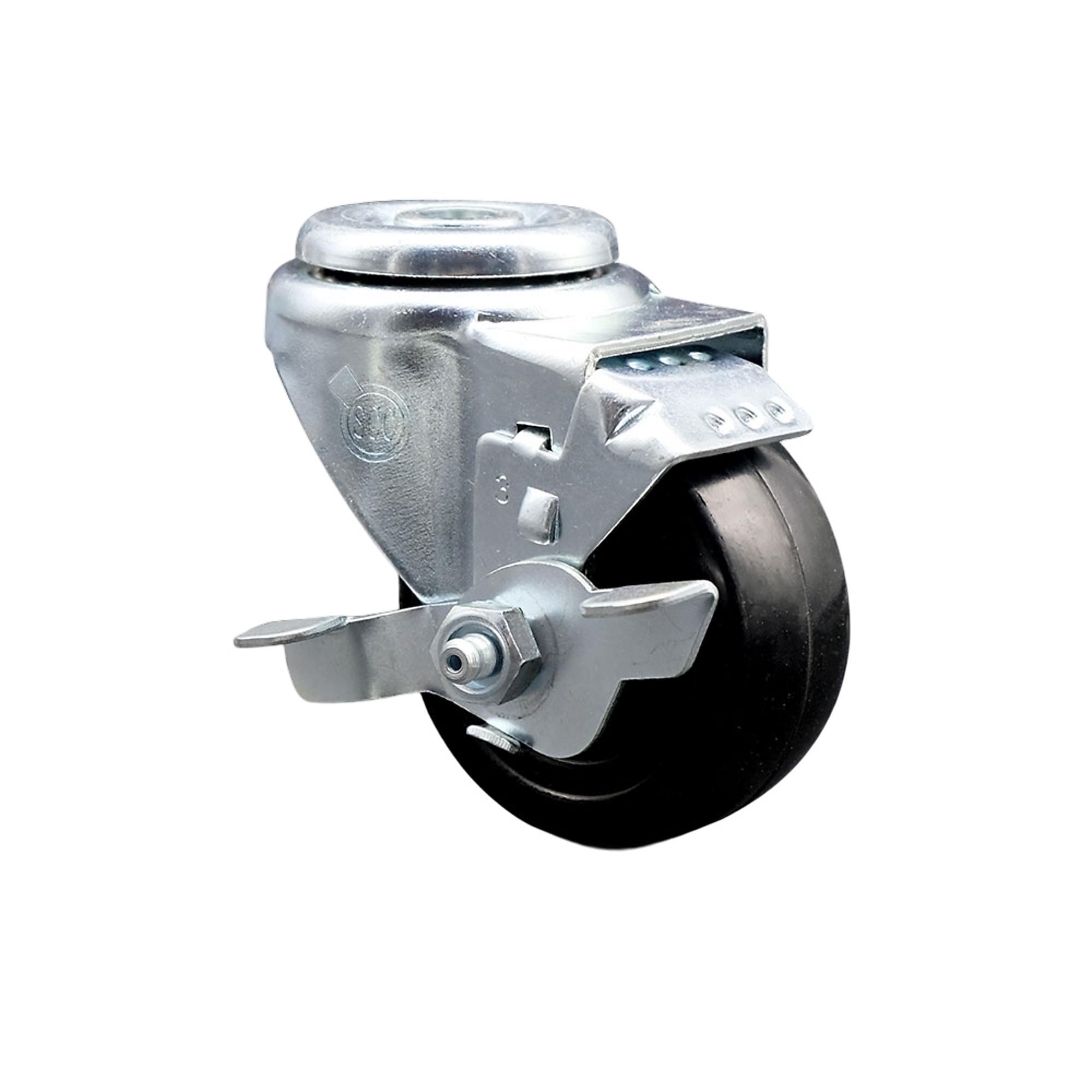 Service Caster, 3 1/2Inch x 1 1/4Inch Stem Caster, Wheel Diameter 3.5 in, Caster Type Swivel, Package (qty.) 1, Model SCC-BH20S3514-HRS-TLB