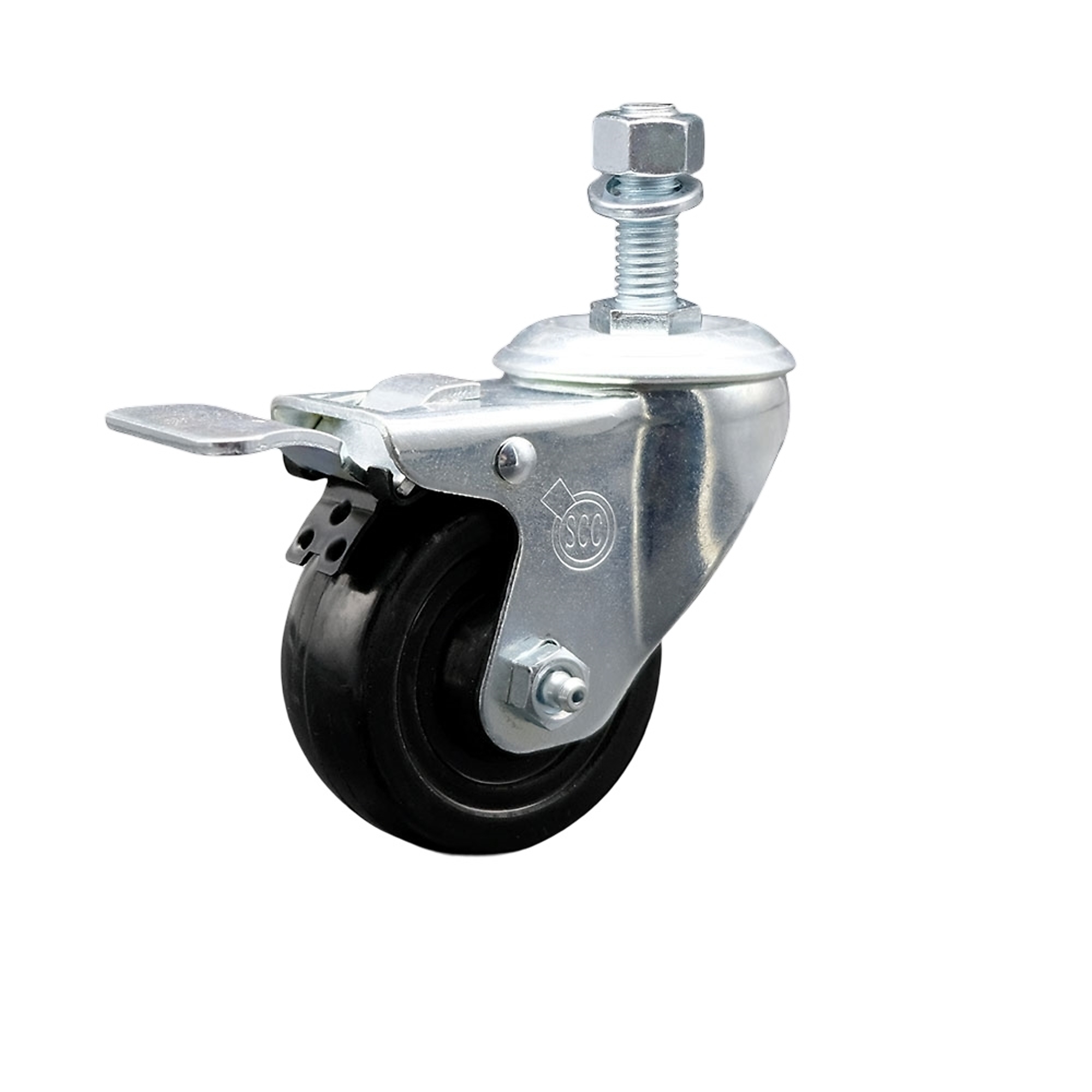 Service Caster, 3Inch x 1 1/4Inch Stem Caster, Wheel Diameter 3 in, Caster Type Swivel, Package (qty.) 1, Model SCC-TSTTL20S314-HRS-121315