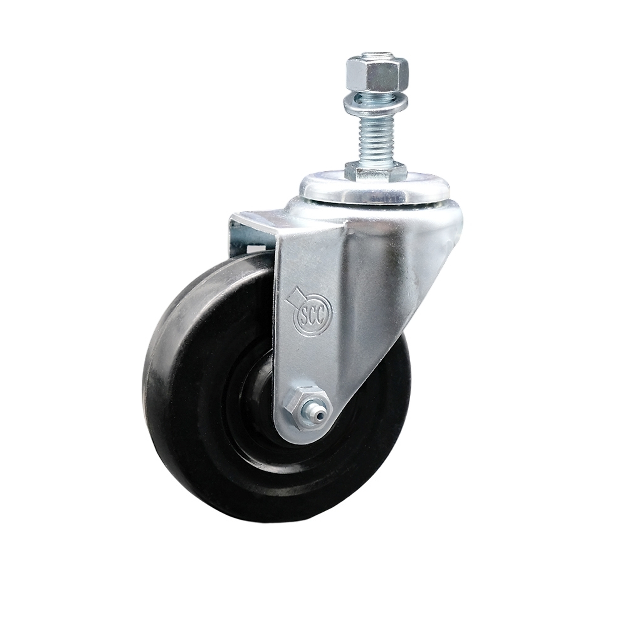 Service Caster, 4Inch x 1 1/4Inch Stem Caster, Wheel Diameter 4 in, Caster Type Swivel, Package (qty.) 1, Model SCC-TS20S414-HRS-121315