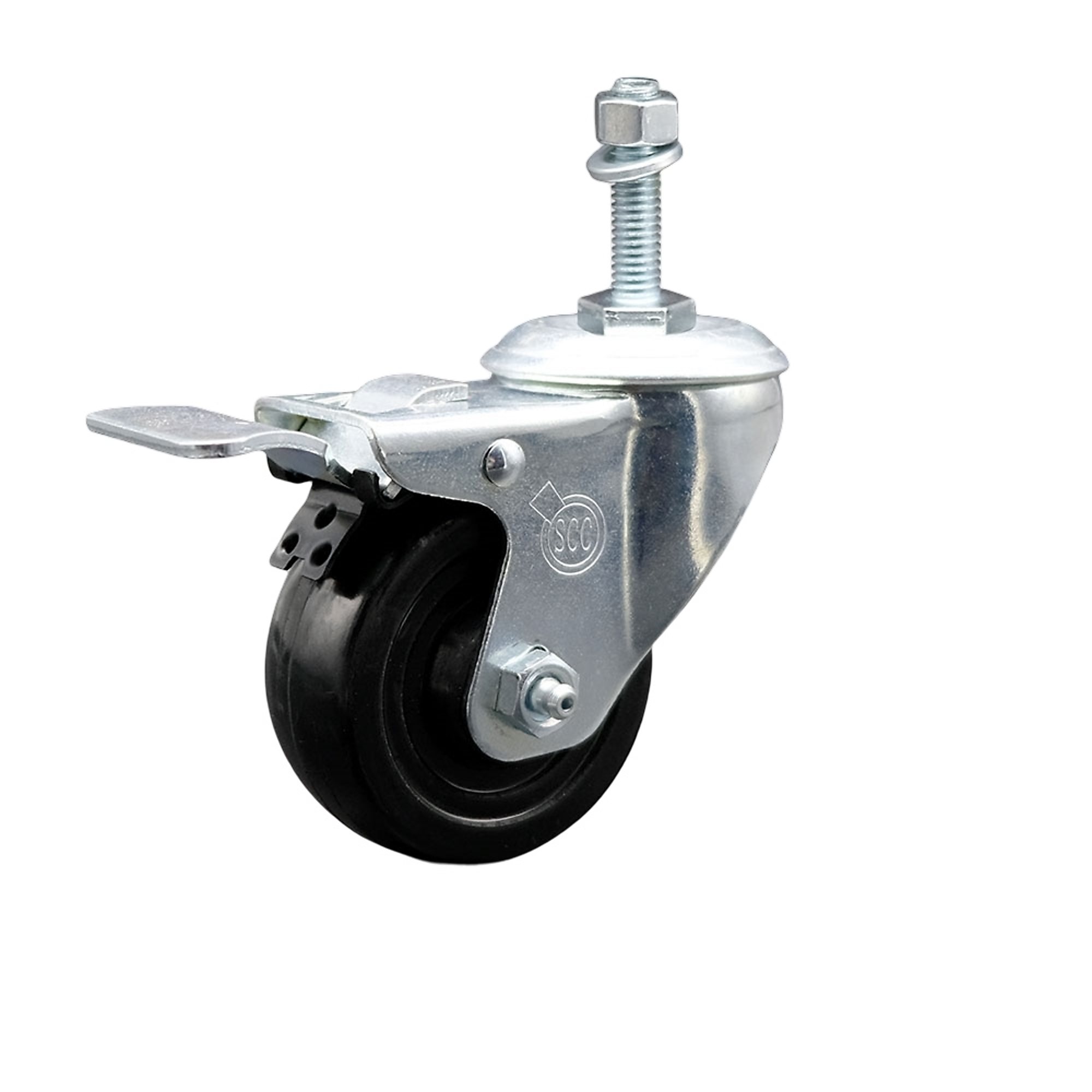 Service Caster, 3 1/2Inch x 1 1/4Inch Stem Caster, Wheel Diameter 3.5 in, Caster Type Swivel, Package (qty.) 1, Model SCC-SSTSTTL20S3514-HRS-381615