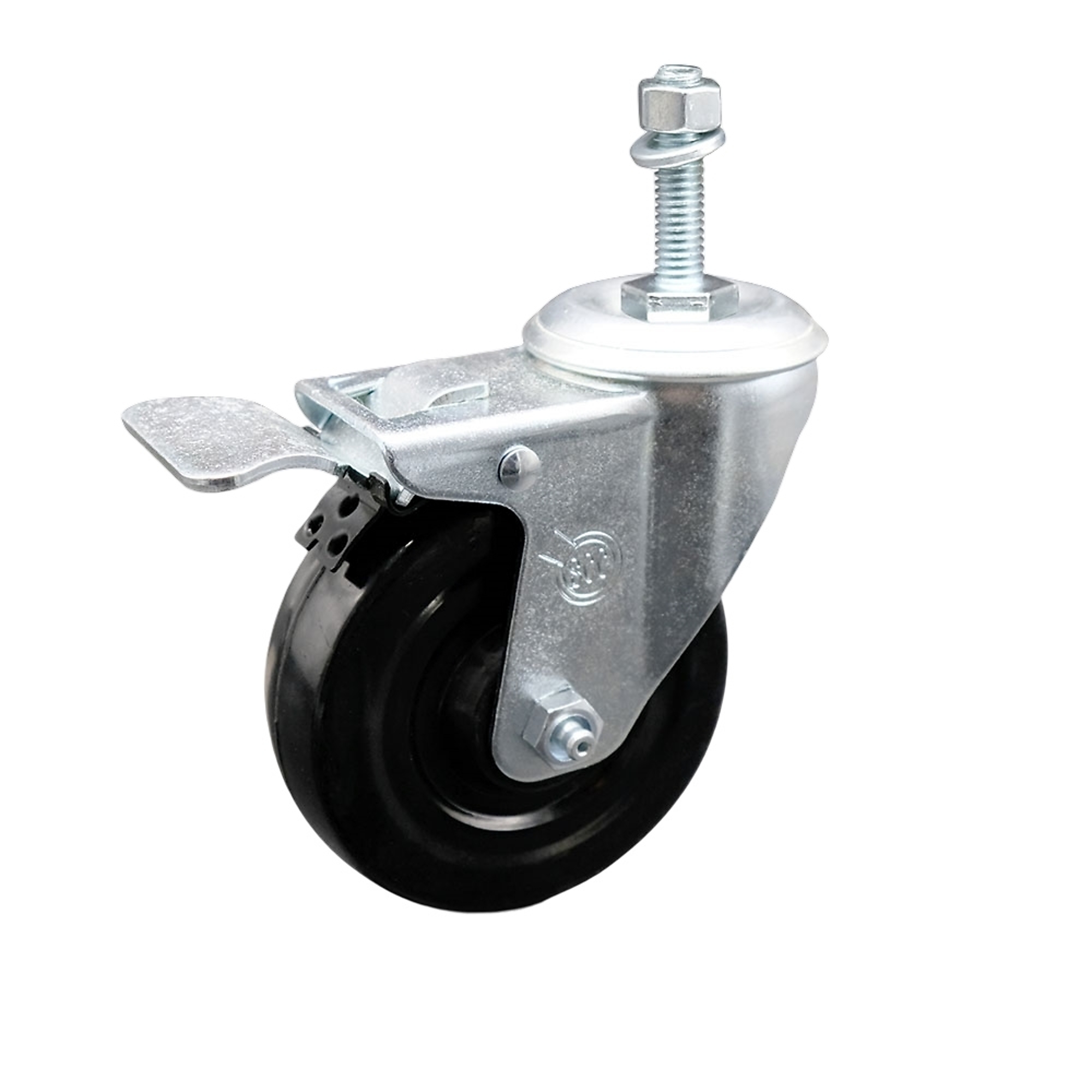 Service Caster, 4Inch x 1 1/4Inch Stem Caster, Wheel Diameter 4 in, Caster Type Swivel, Package (qty.) 1, Model SCC-TSTTL20S414-HRS-381615