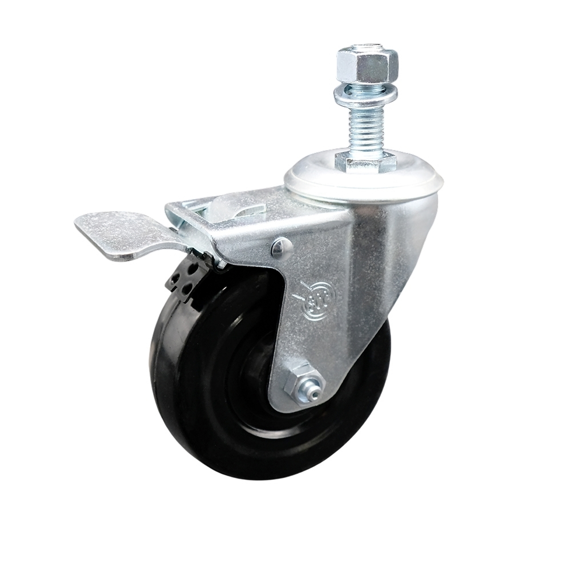 Service Caster, 4Inch x 1 1/4Inch Stem Caster, Wheel Diameter 4 in, Caster Type Swivel, Package (qty.) 1, Model SCC-SSTSTTL20S414-HRS-M1215